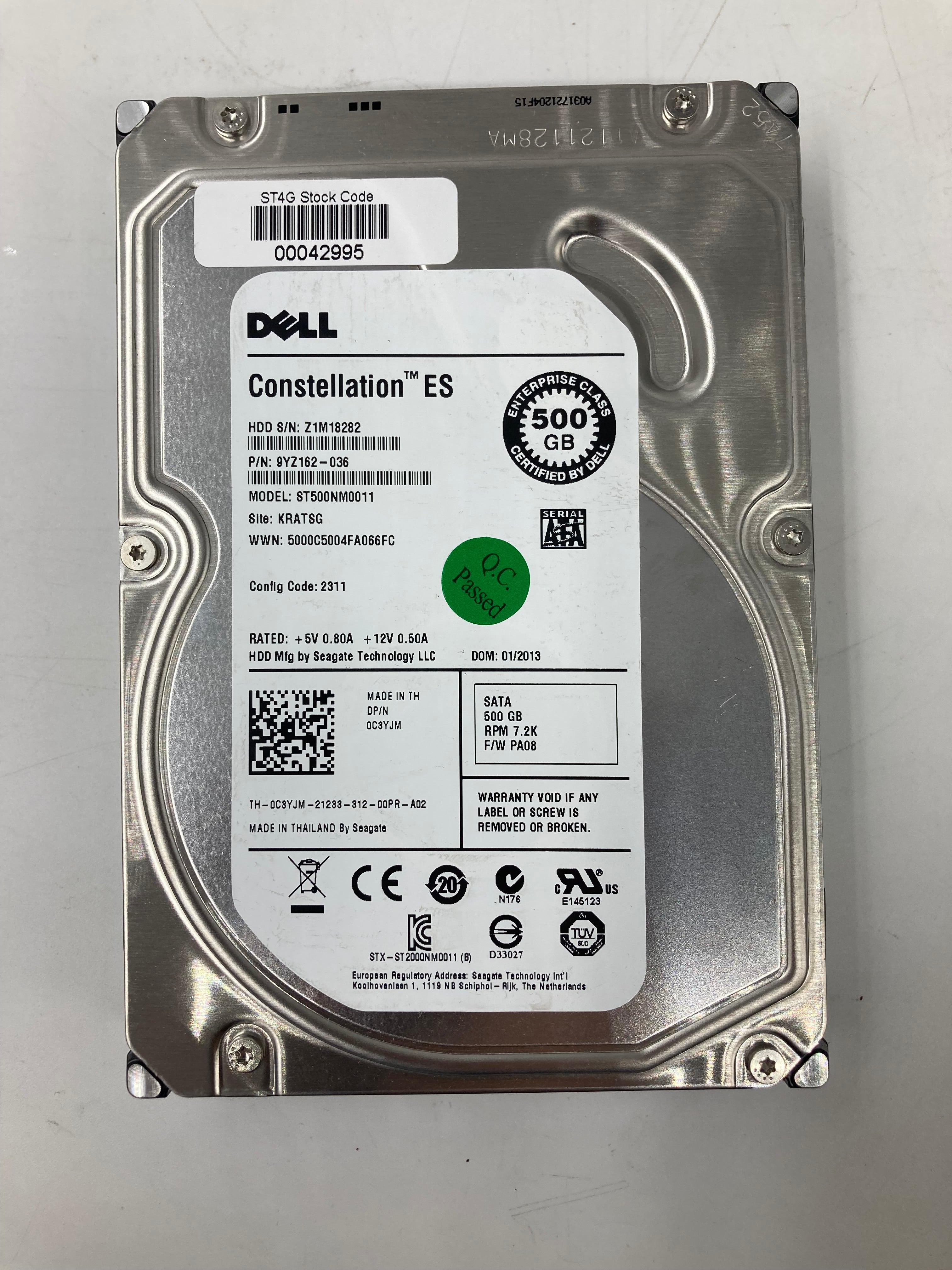 Batch of 4 3.5" SATA 640GB/500GB Hard Disk Drives - Mixed Brands
