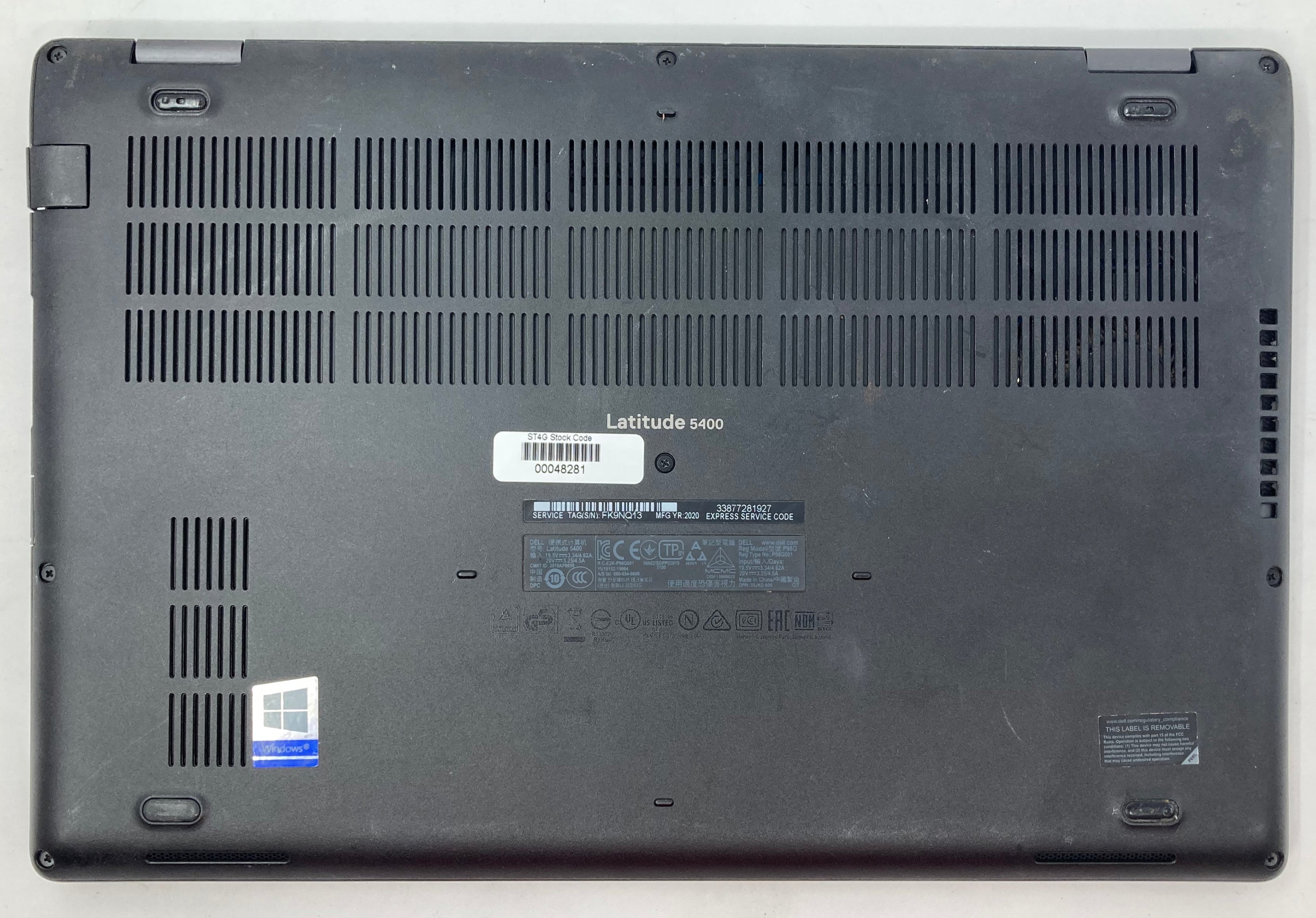 Dell Latitude 5400 14" i5 8th Gen 8GB RAM 256GB SSD W11