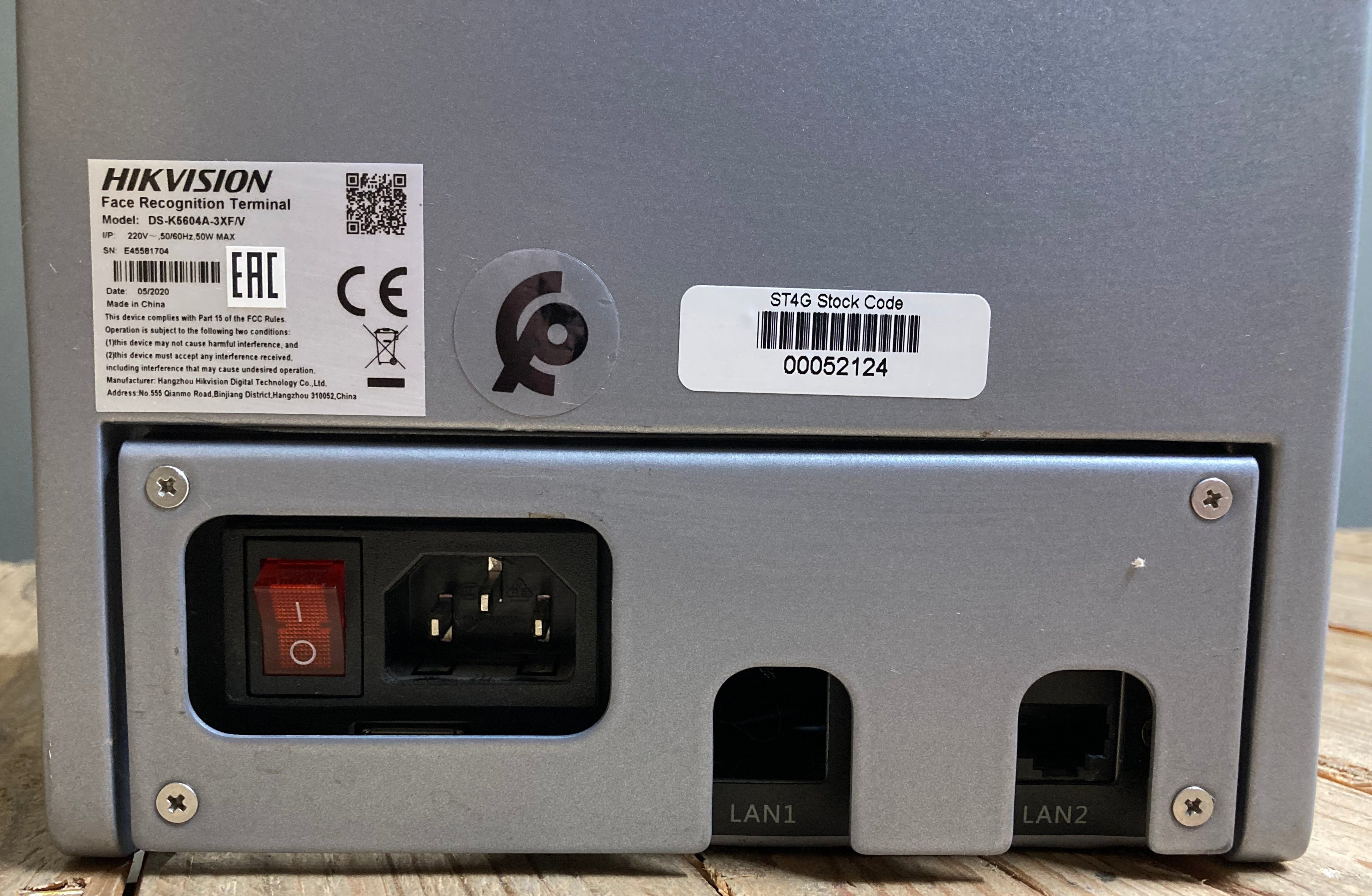 Hikvision Facial Recognition Terminal DS-K5604A-3XF/V Batch of 2
