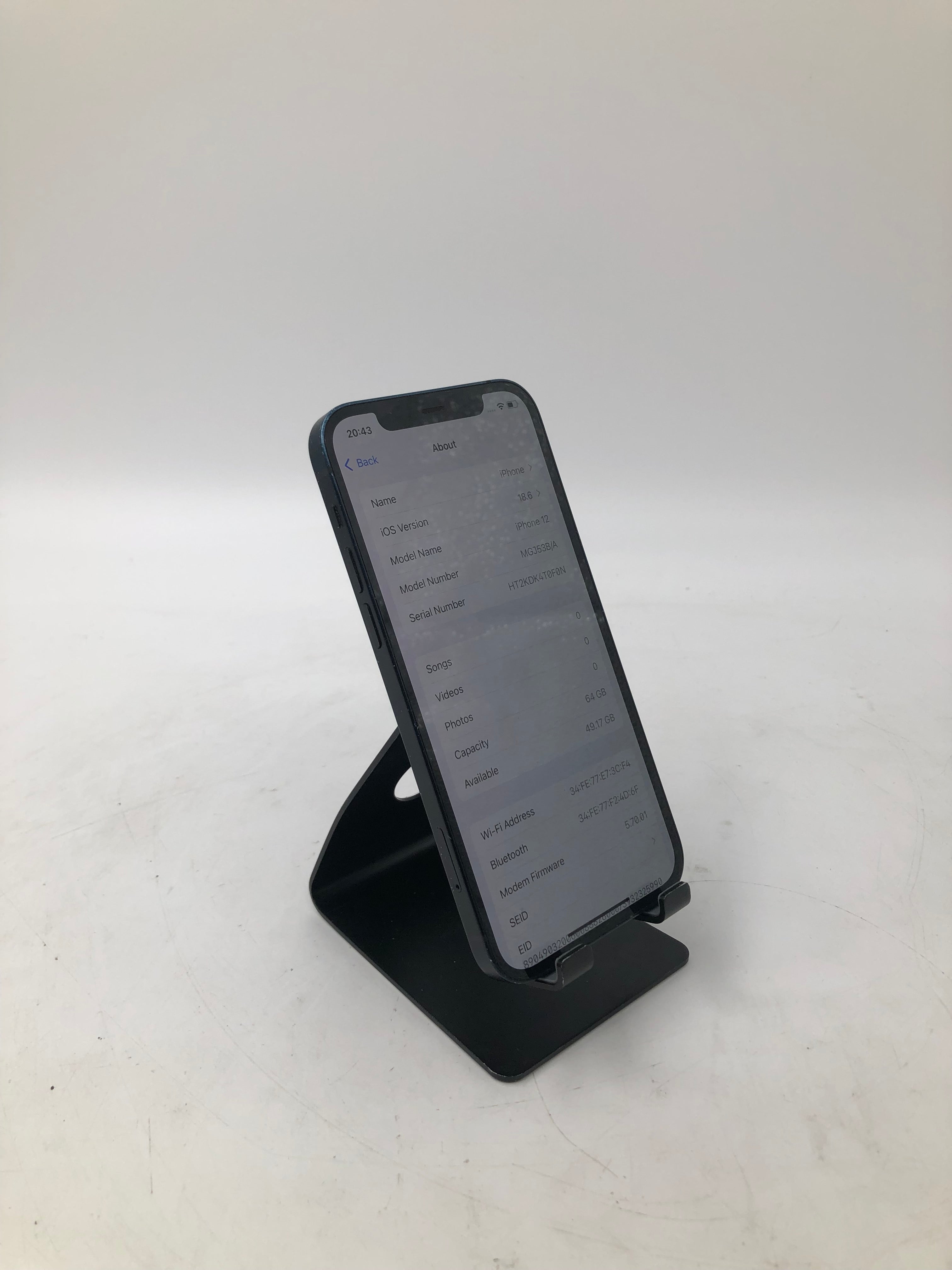 Apple iPhone 12 2020 6.1" Screen 64GB Storage SIM Unlocked 98% Battery