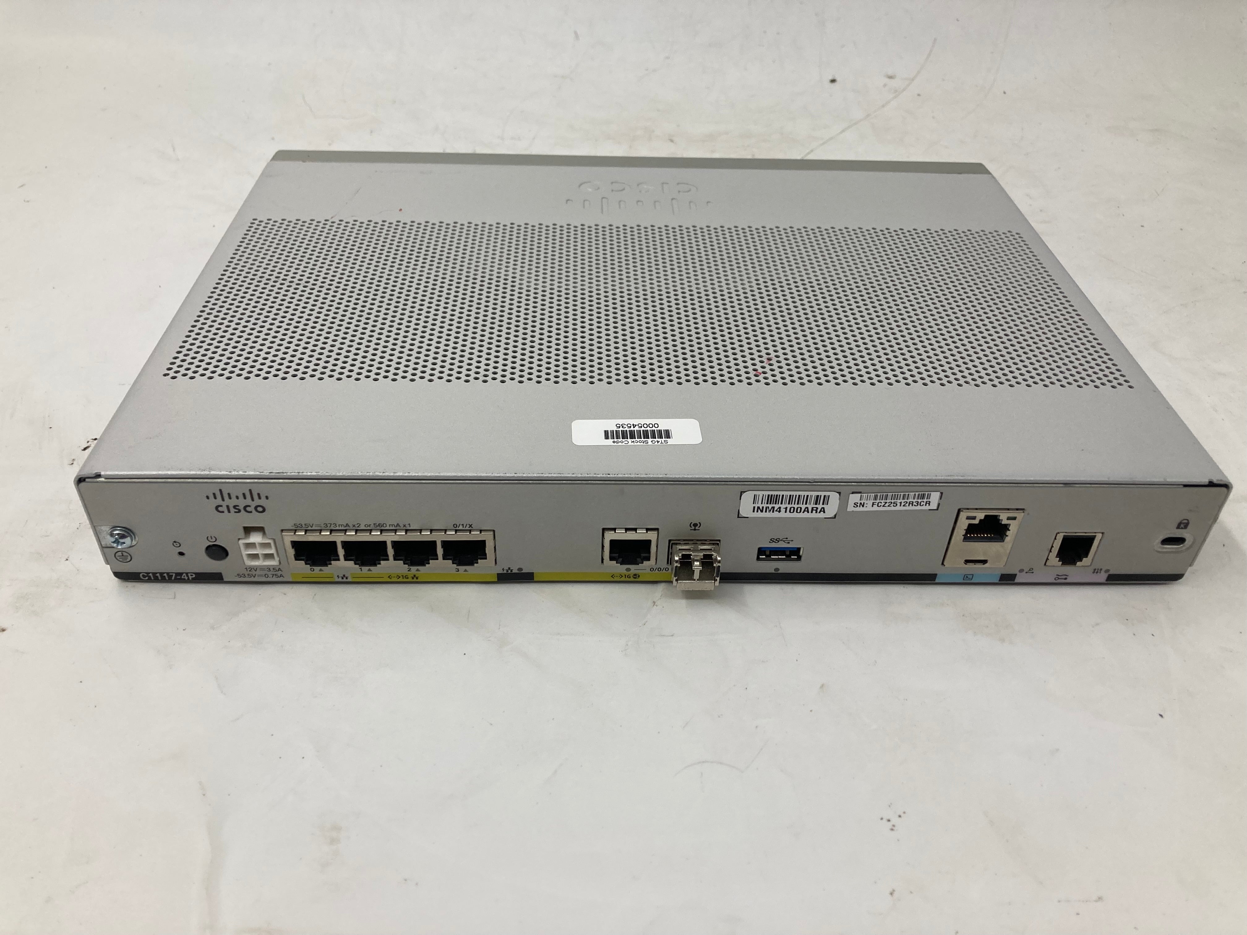 Cisco ISR 1100 Series C1111-4P Integrated Services Router No PSU
