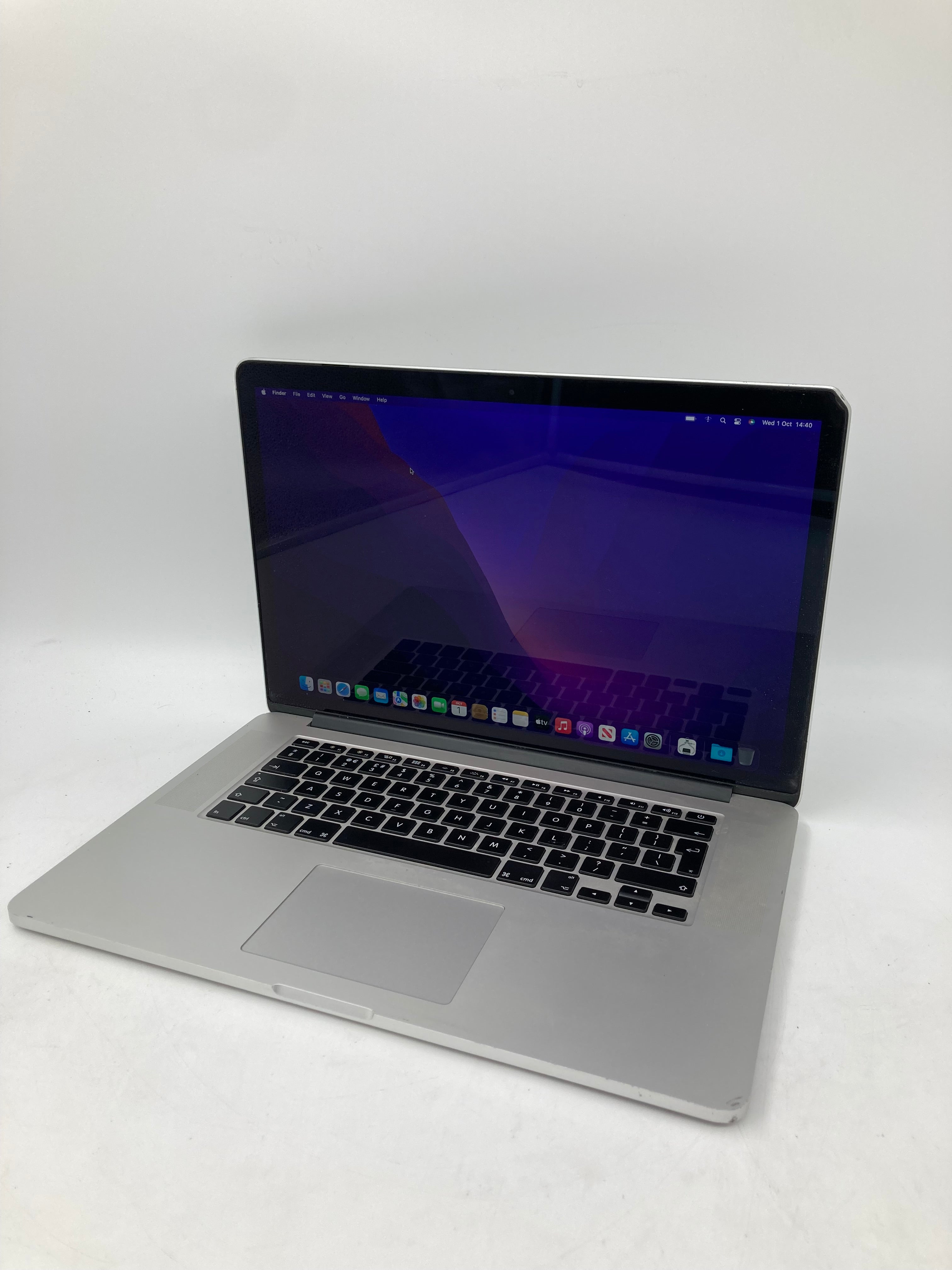 Apple MacBook Pro 2015 15" A1398 EMC 2909 i7 16GB RAM 512GB SSD OS Monterey