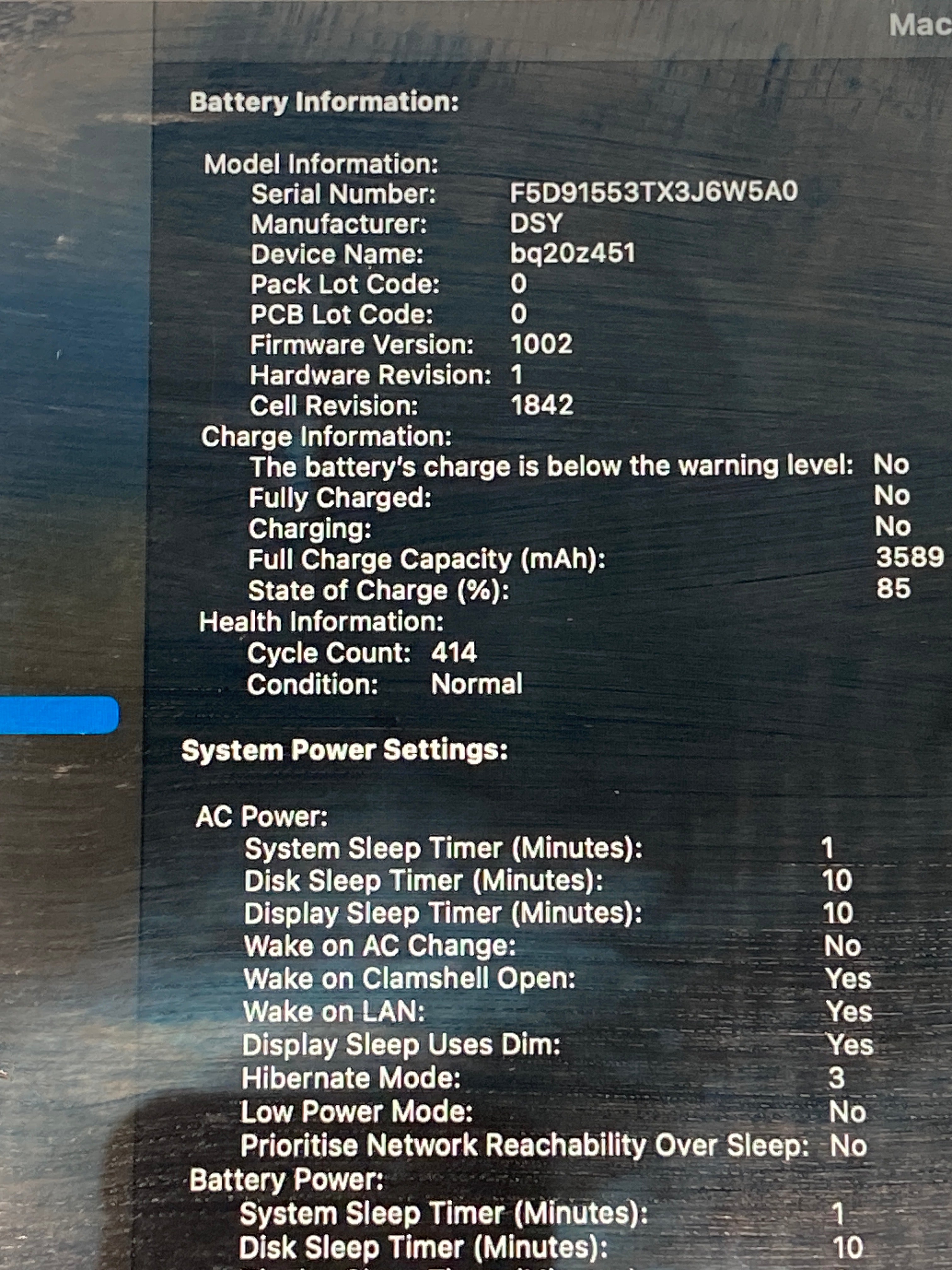 Apple MacBook Air 2018 13" Screen i5 8th Gen 16GB RAM 500GB SSD Sonoma