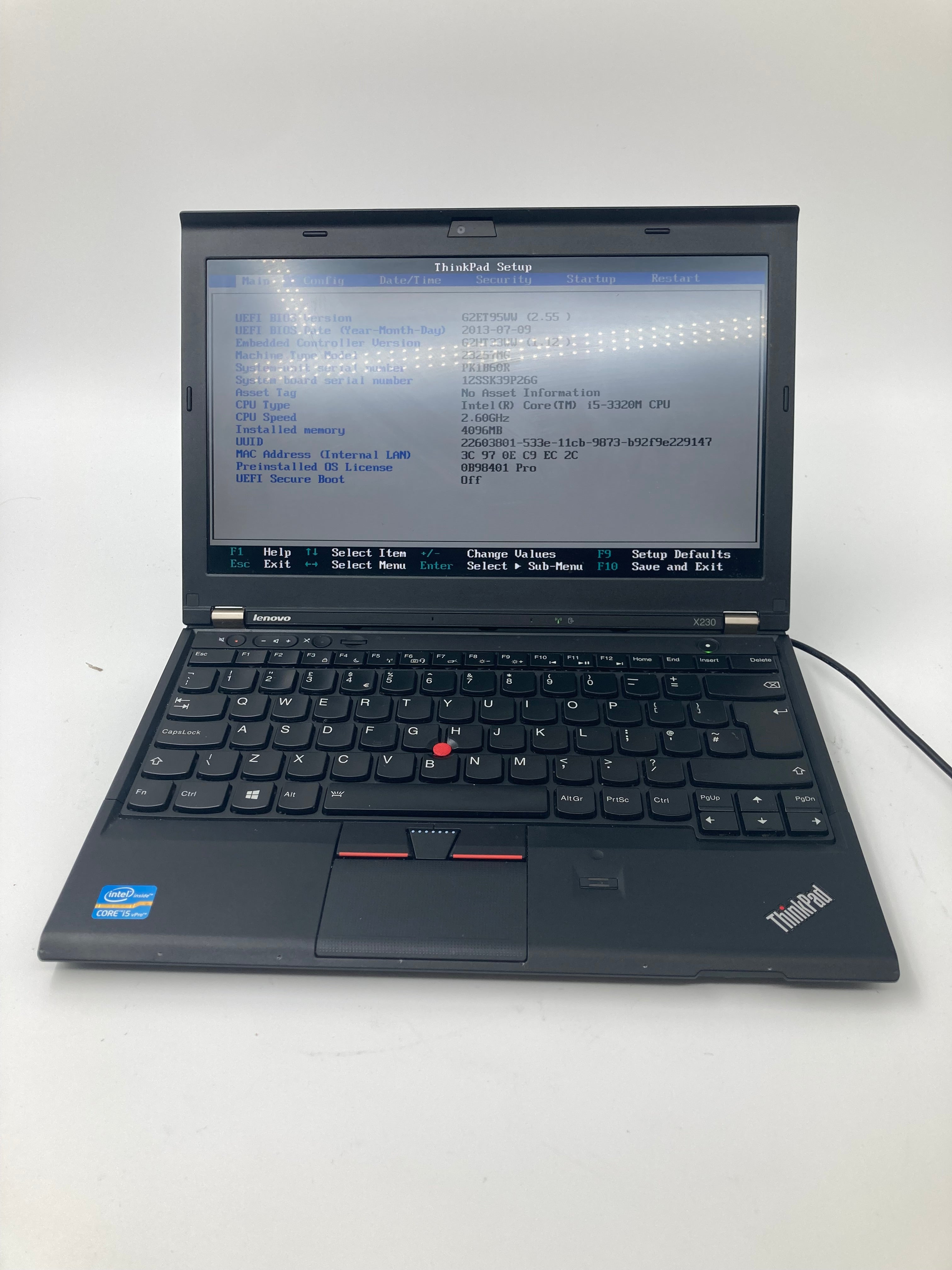 Lenovo ThinkPad X230 12" Screen i5 3rd Gen 4GB RAM No HDD No OS *Spares*