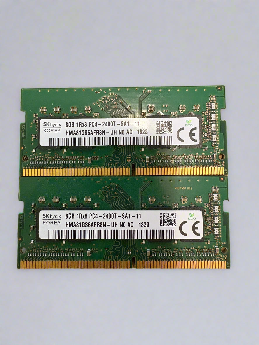 Laptop RAM 2x SK hynix 8GB 1Rx8 PC4 2400T DDR4