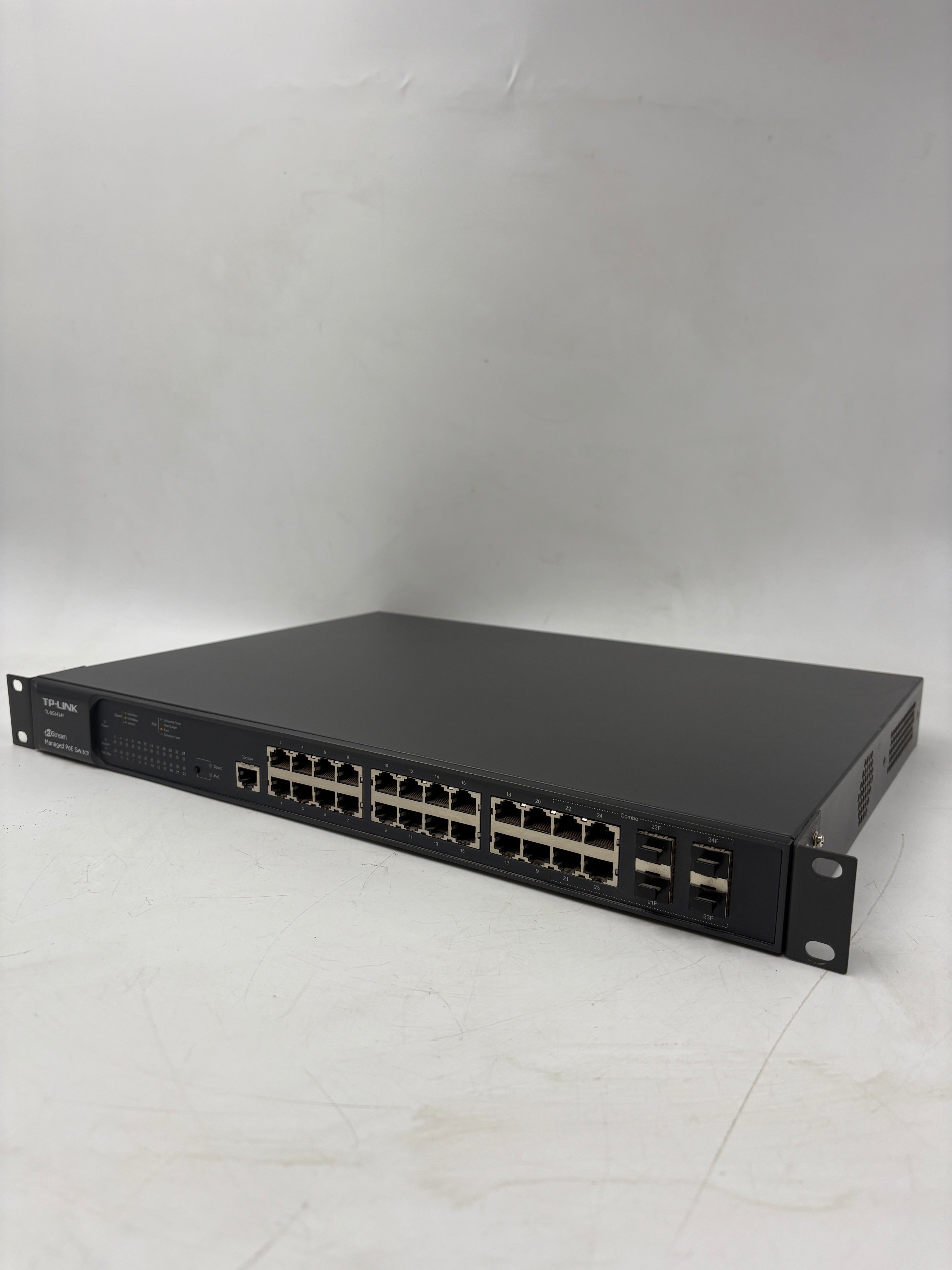 TP-Link TL-SG2428P Jetstream Smart Switch, 24 Port PoE+ Rack-mountable