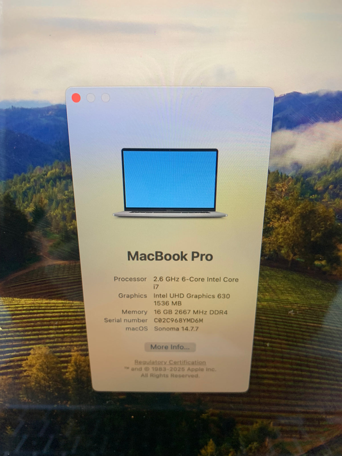 Apple MacBook Pro | L2019 | 16" Retina Display | Intel Core i7 | 16GB RAM | 512GB SSD | macOS