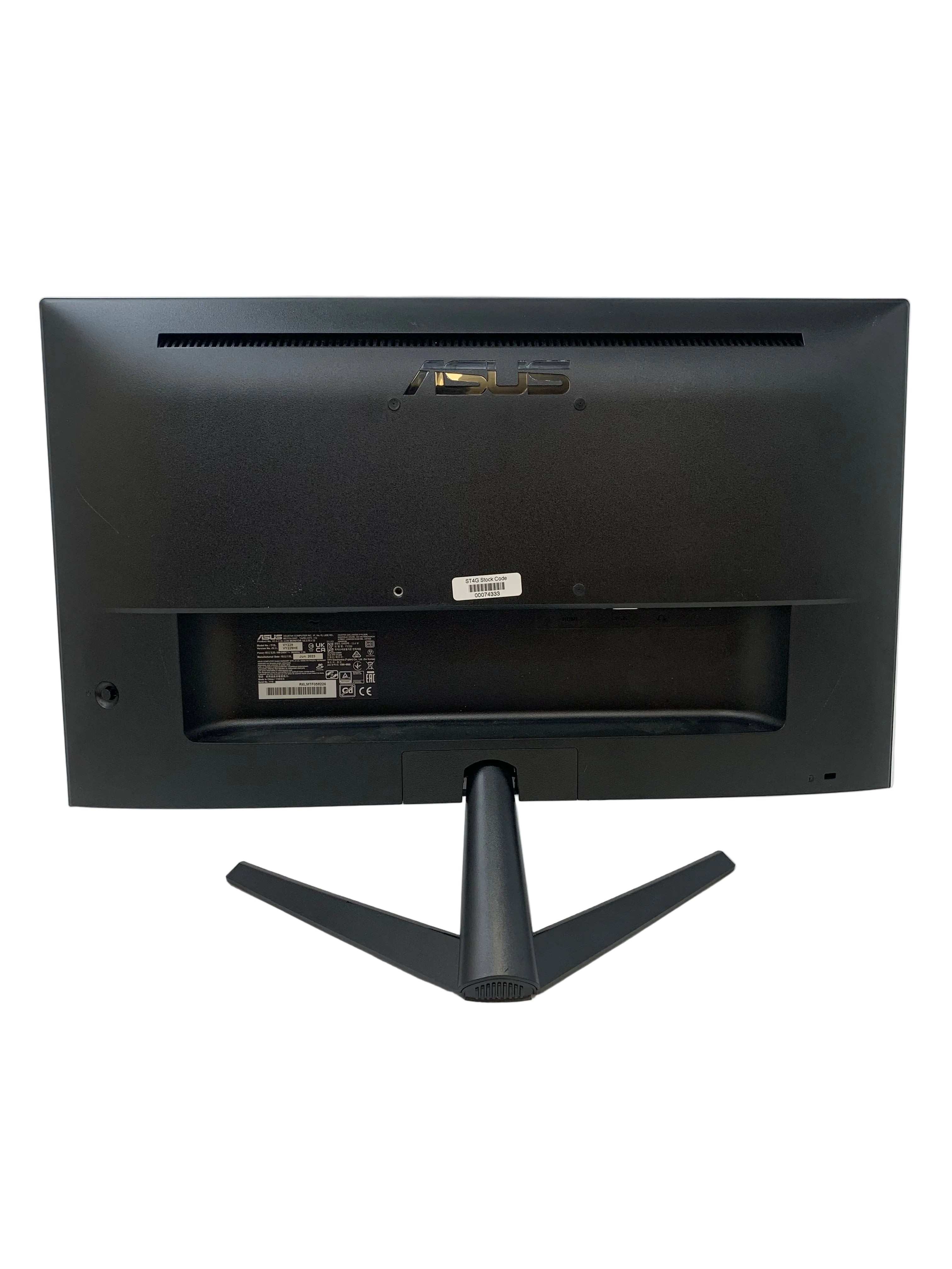 Asus VY229HE Monitor, 22" FHD (1920 x 1080) IPS, 75Hz Refresh, Blue Light Filter