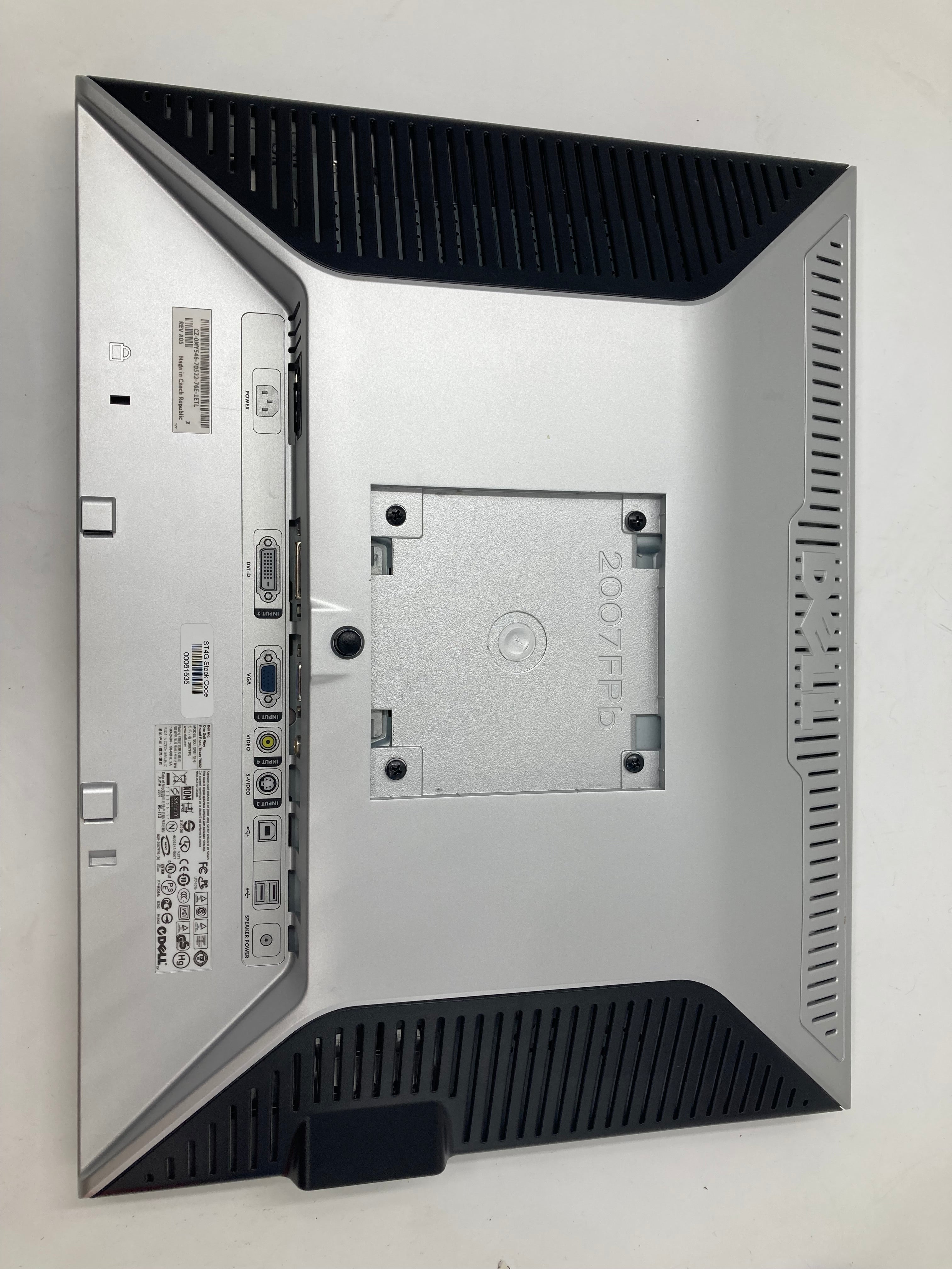 Dell Monitor 2007FPB Monitor 20.1" Screen 1600 x 1200 VGA DVI No Stand