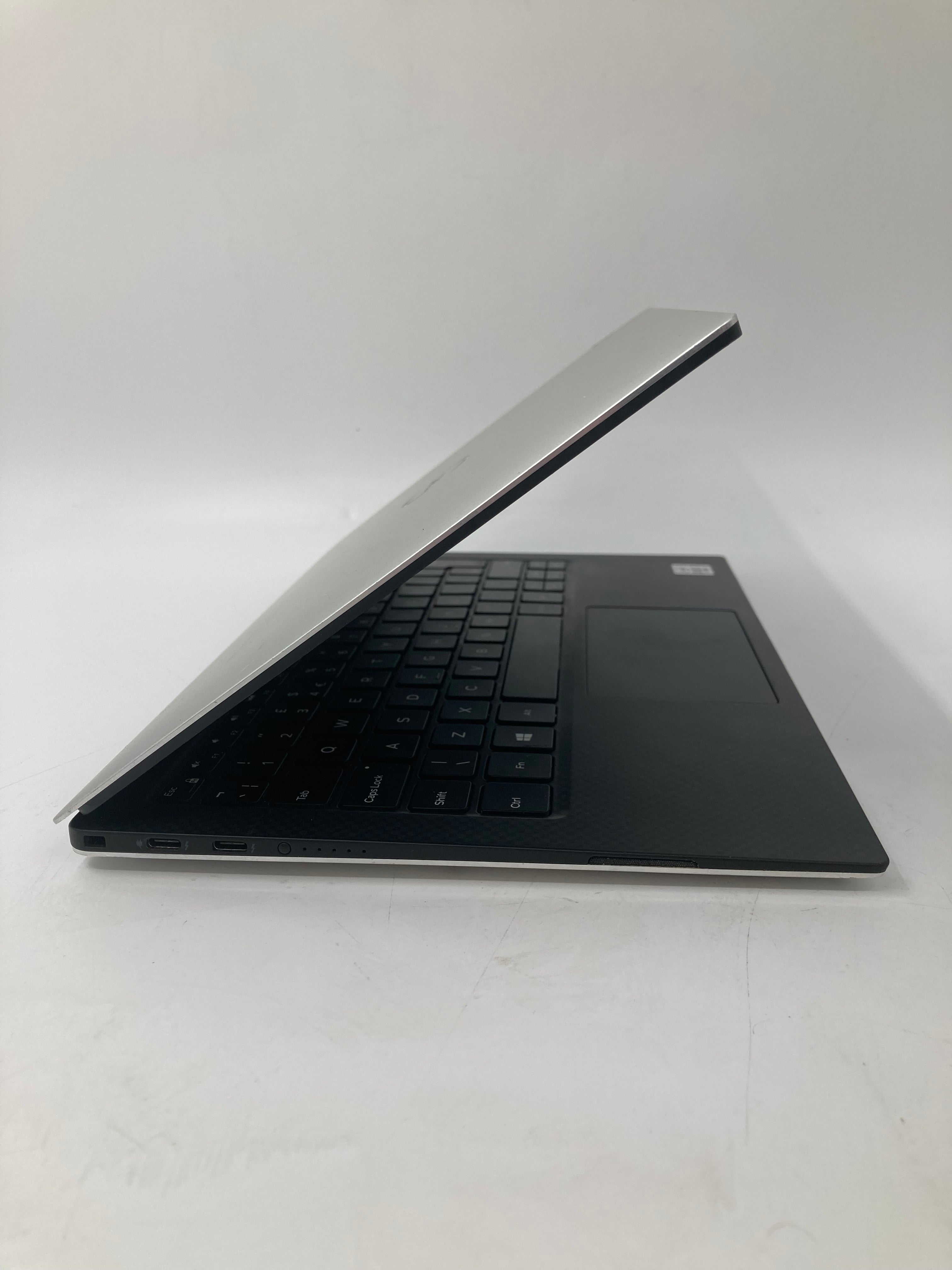 Dell XPS 13 7390 side view showing charging ports