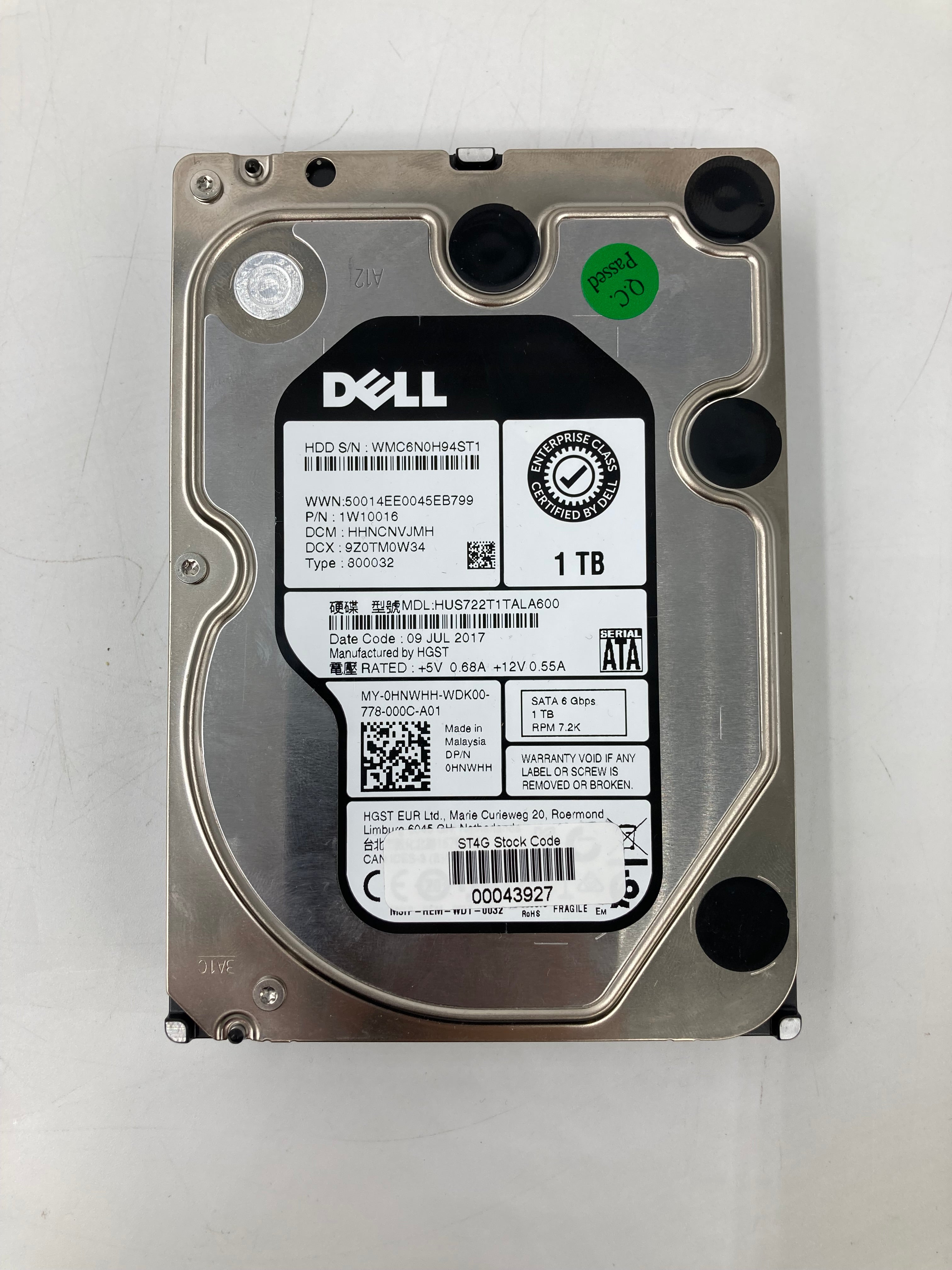 Batch of 8 3.5" SATA 1TB Hard Disk Drives - Mixed Brands