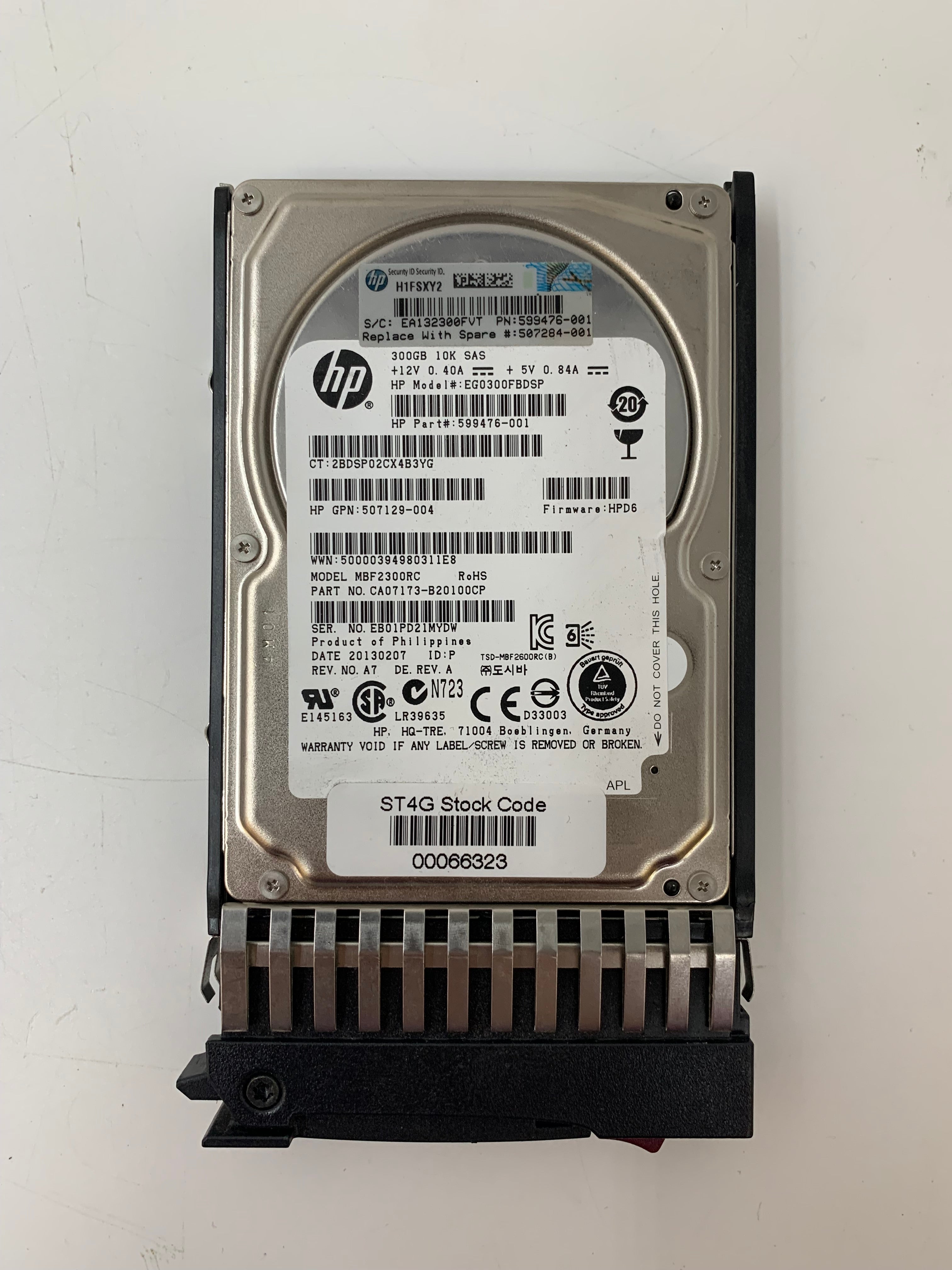 HP Hard Disk Drives | 300GB | SAS | 2.5 Inch | 6Gbps | 10K RPM | Lot of 13