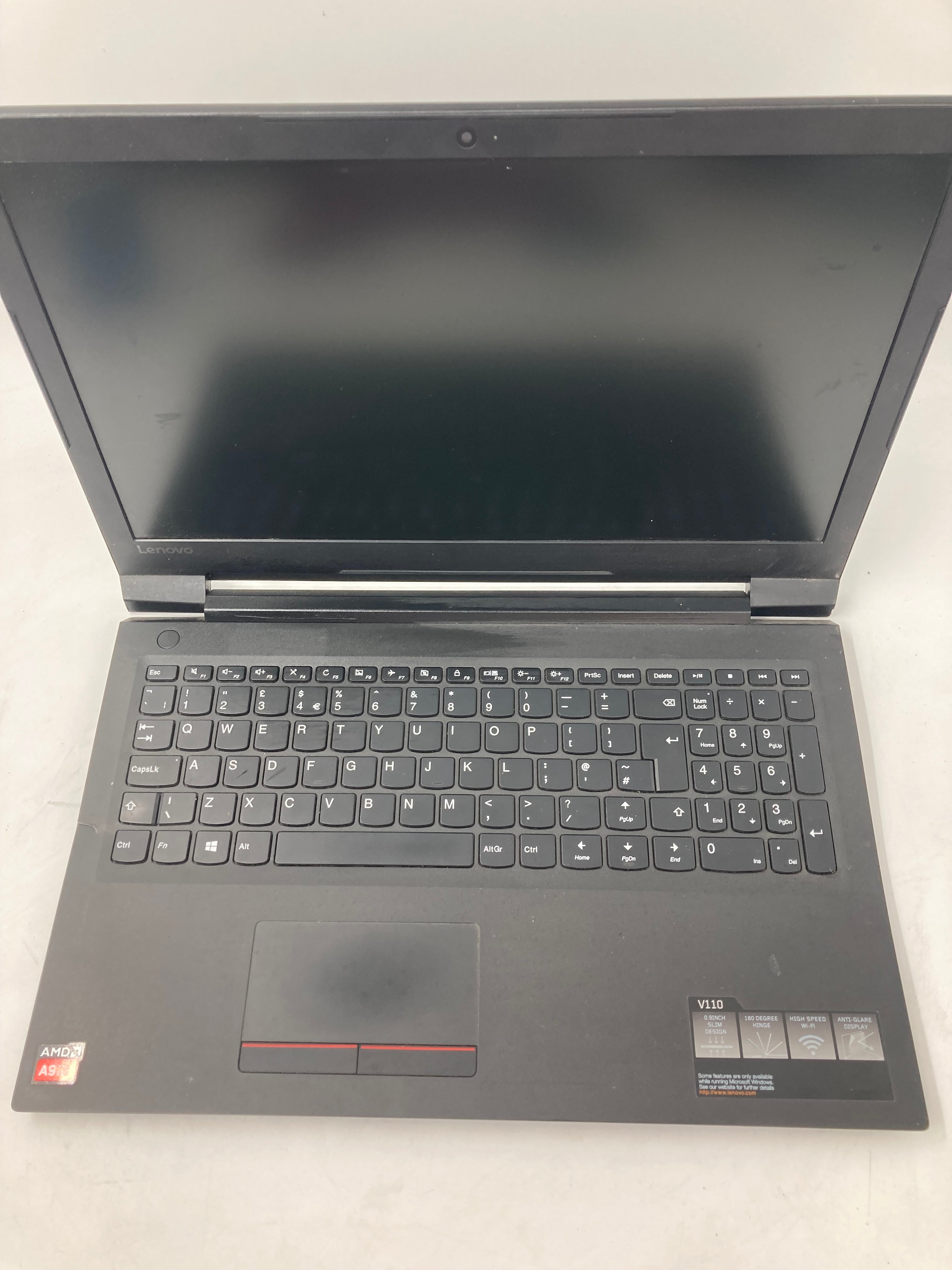 Lenovo V110-I5AST 15" Screen AMD A9 7th Gen 4GB RAM No SSD No OS