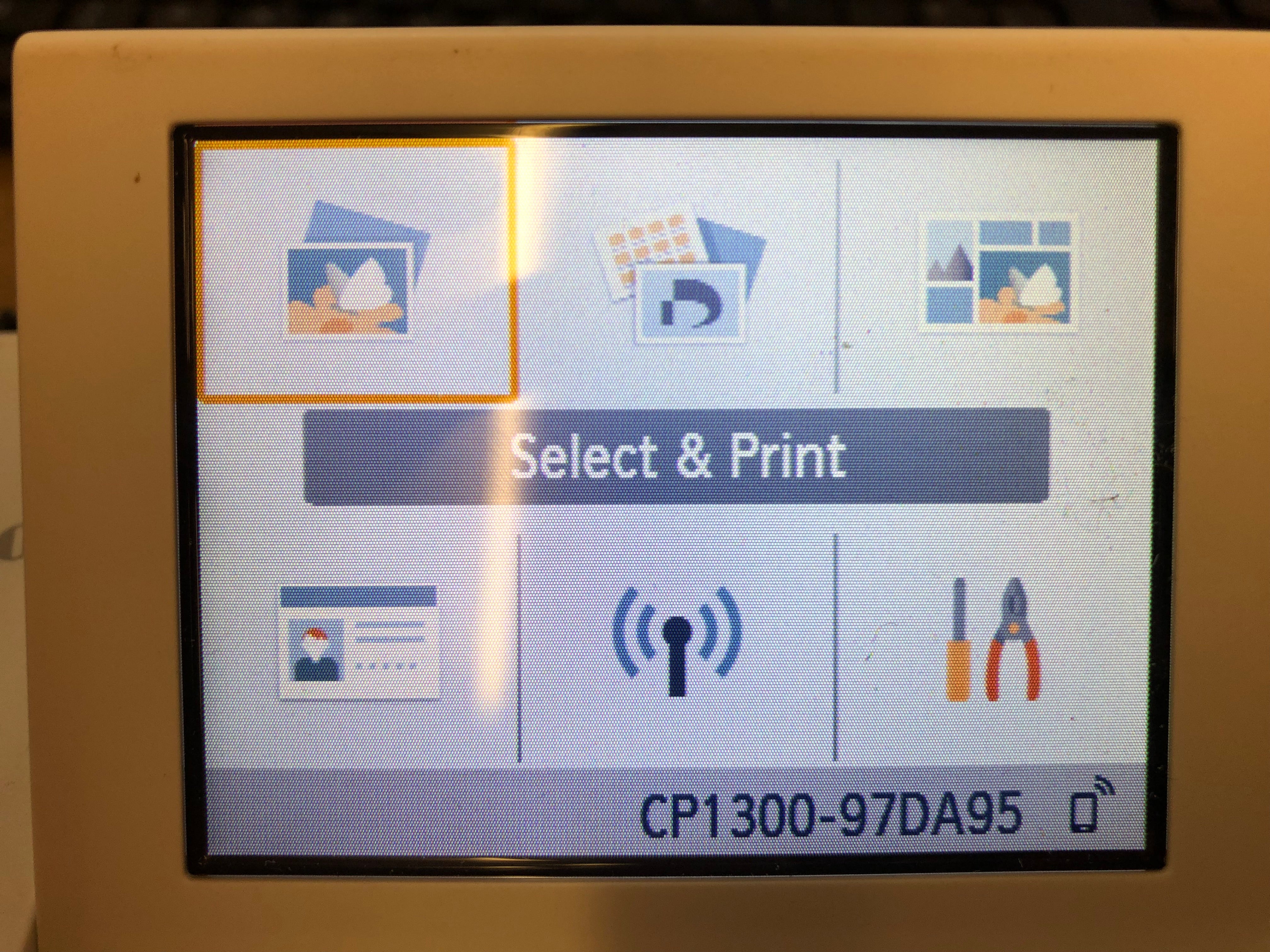 Canon Selphy CP1300 WIFI Photo Printer White