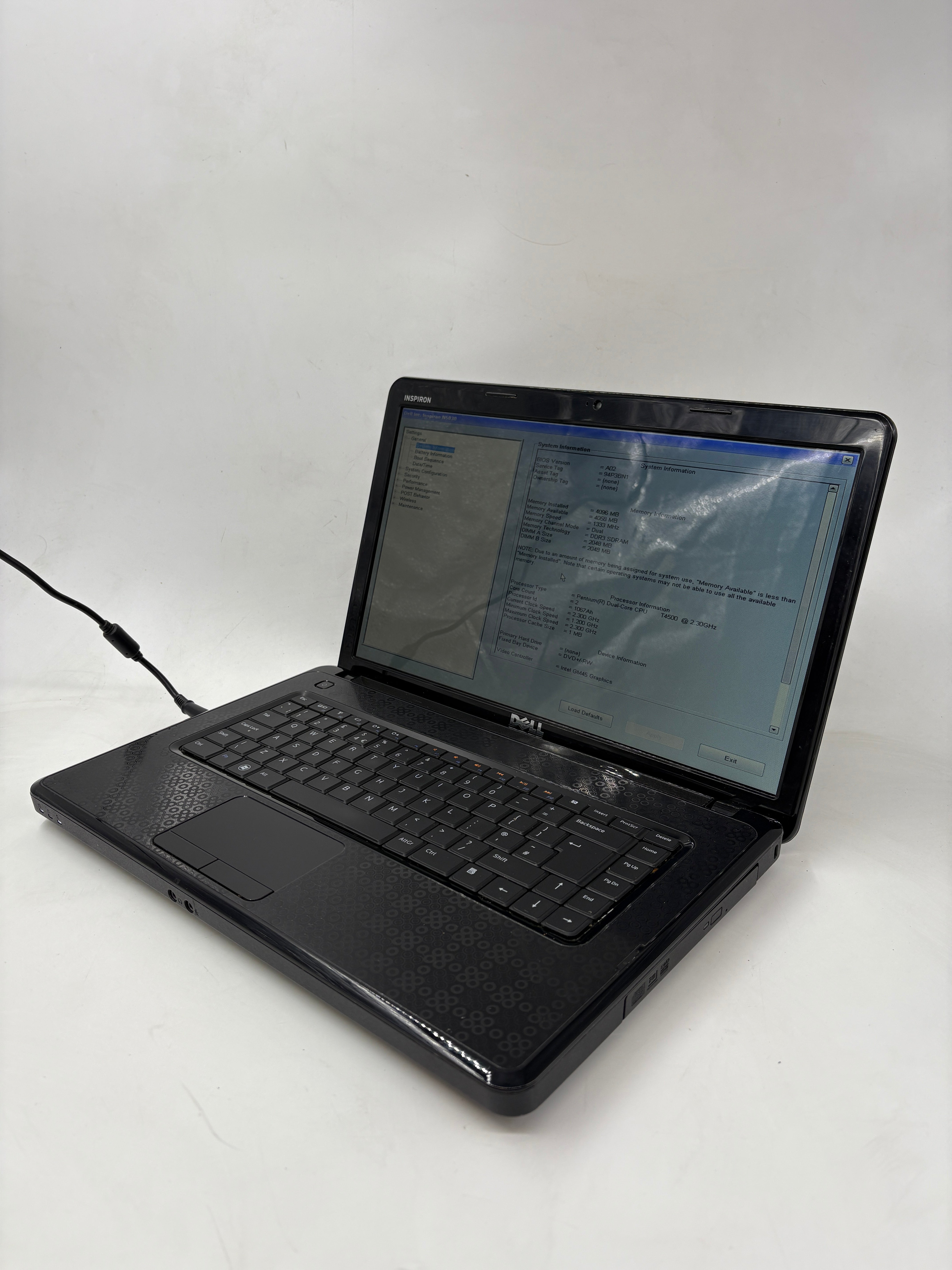 Dell Laptop Inspiron N5030 Pentium T4500 4GB RAM NO HDD NO OS *Spares*