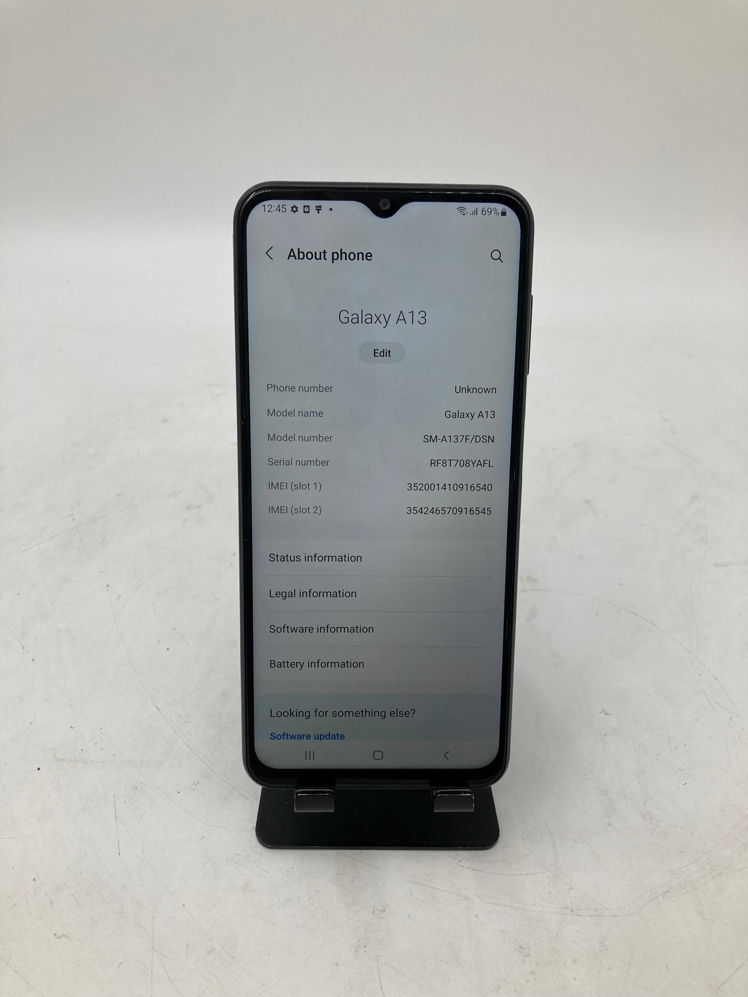 Samsung Galaxy A13 2022 6.6" Screen 64GB Storage Black Unlocked