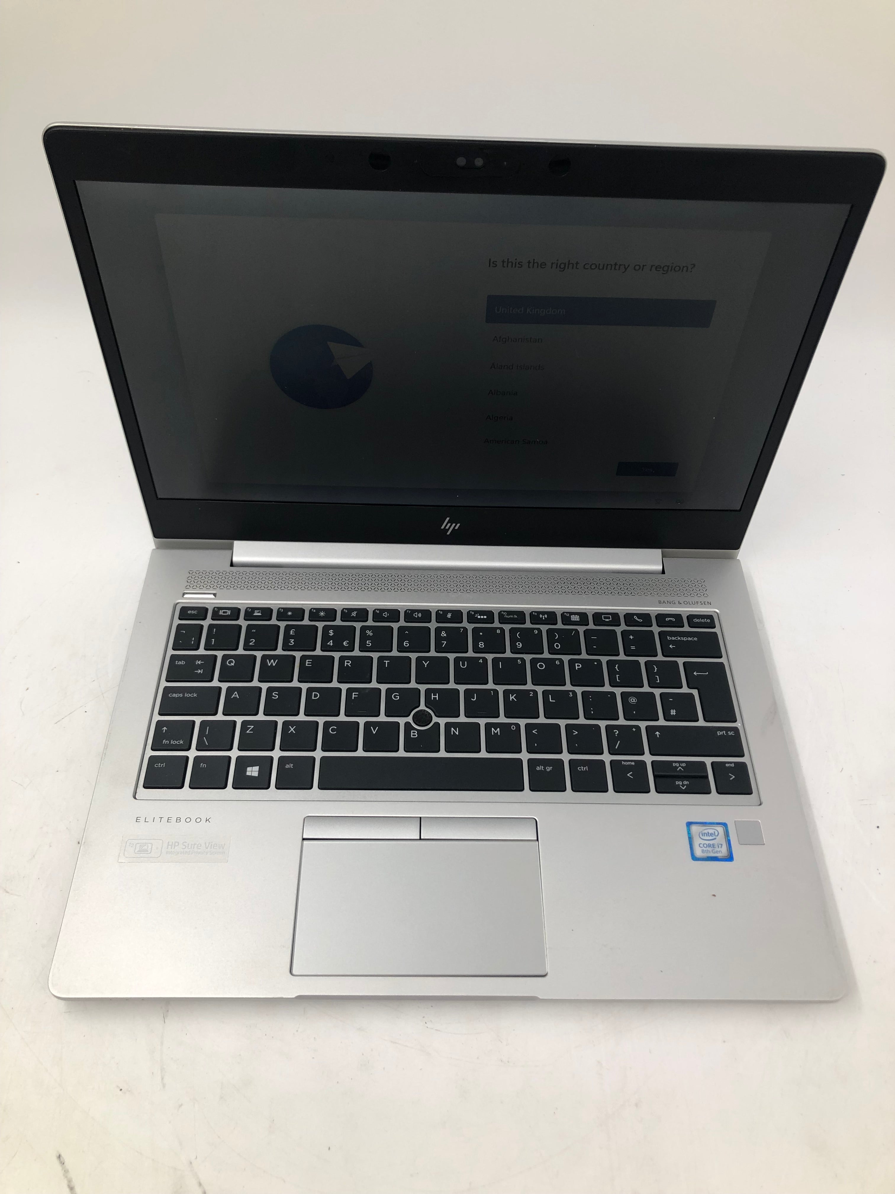 HP EliteBook 830 G5 13.3" Screen i7 8th Gen 16GB RAM 256 SSD W11