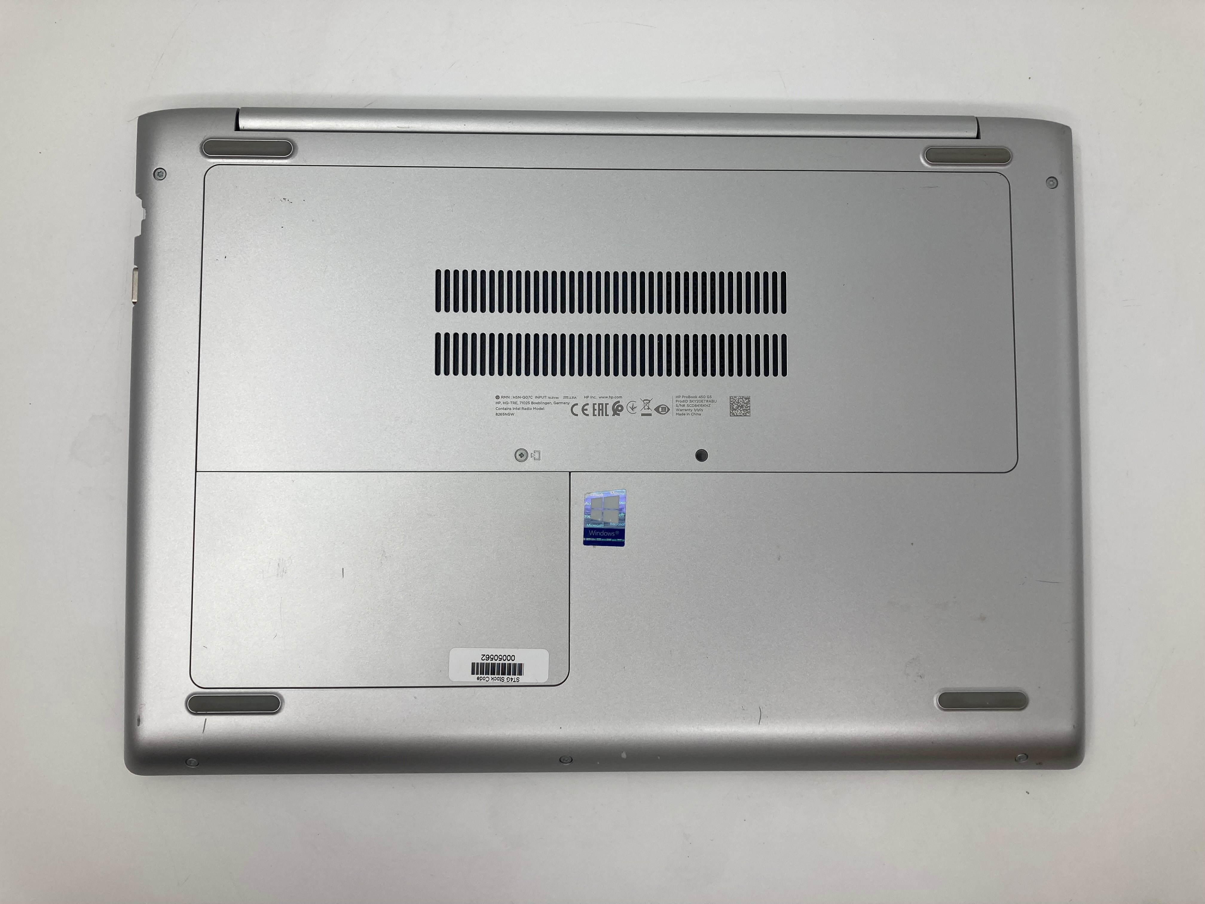 HP Laptop ProBook 450 G5 15" i5 8th Gen 8GB RAM 256GB SSD W11