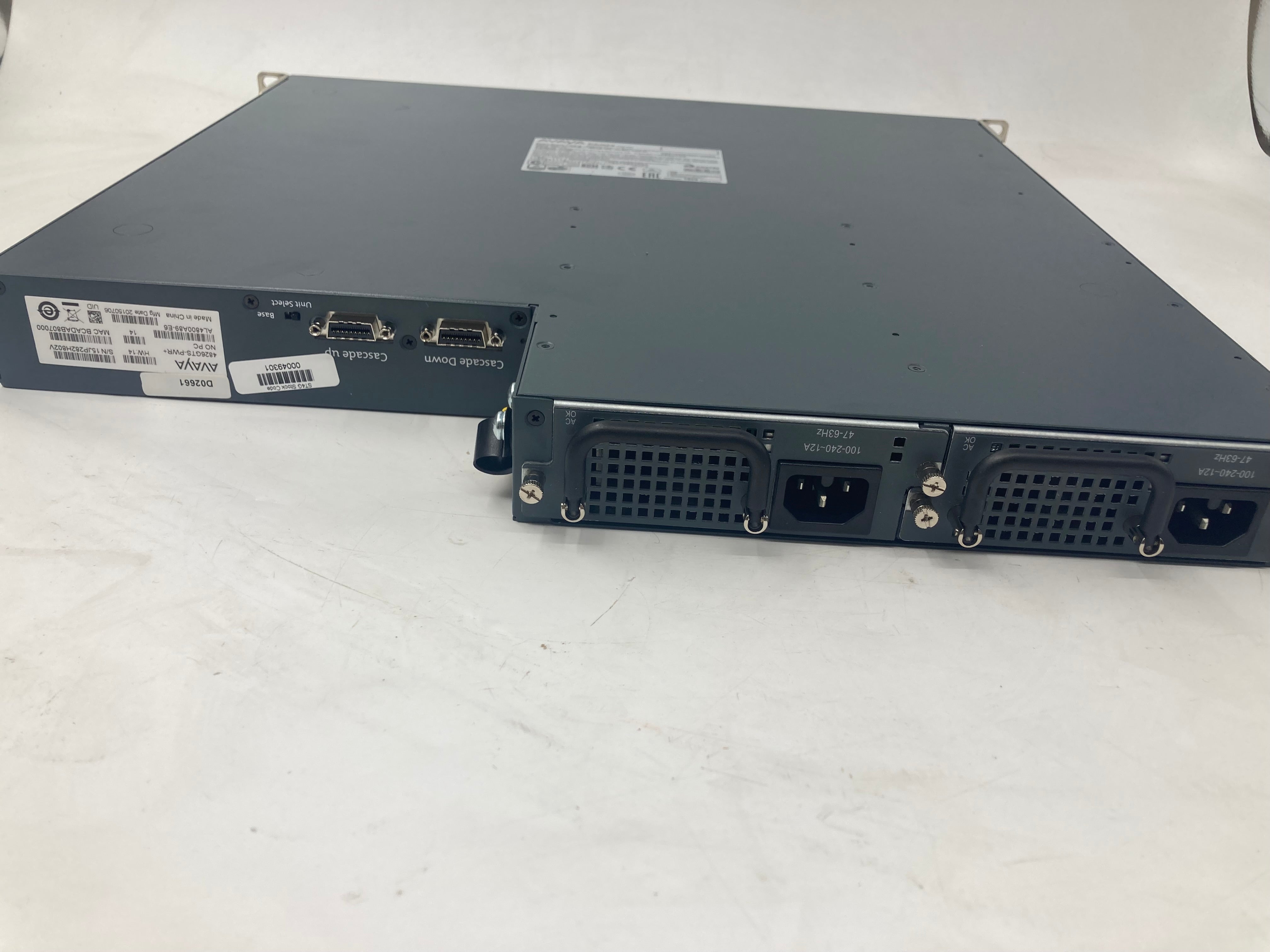 Avaya 4850GTS-PWR+ 48-Port PoE Gigabit Ethernet Network Switch