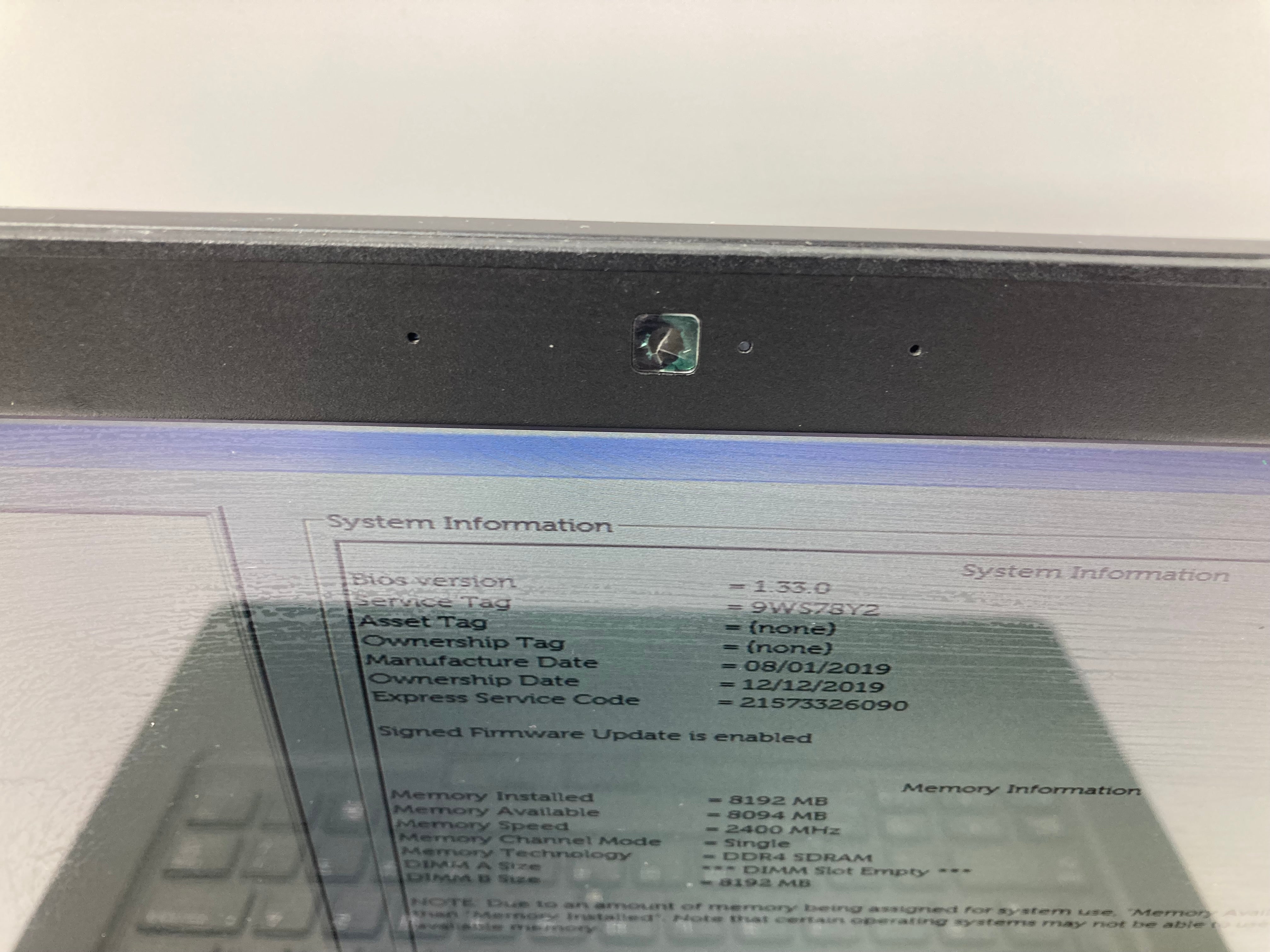 Dell Laptop Latitude 5490 14" i5 8th Gen 8GB RAM 256GB SSD No OS