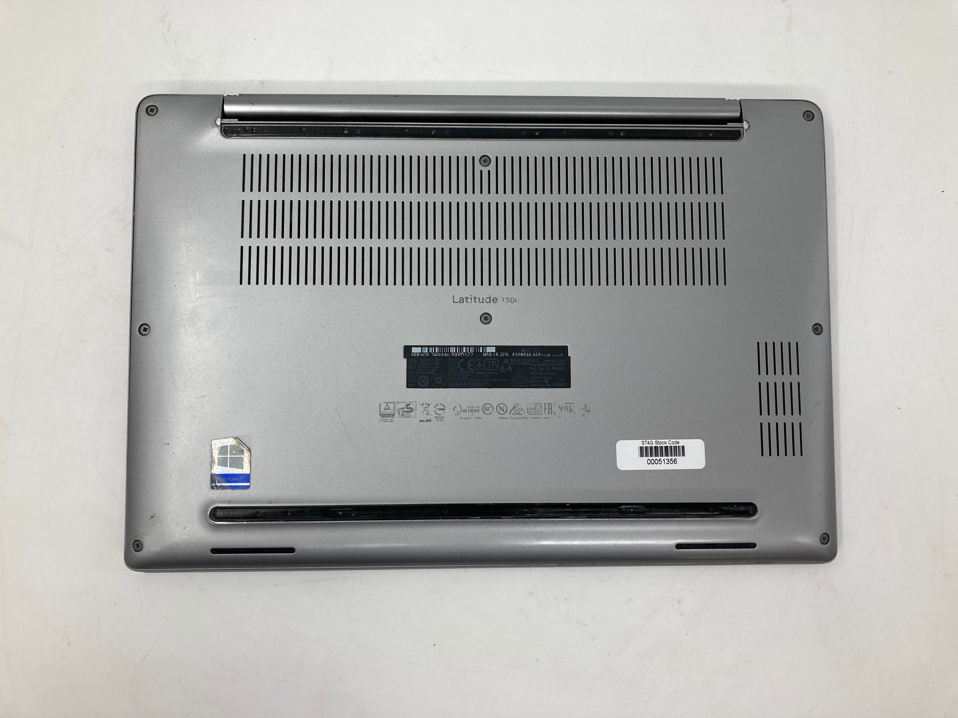 Dell Laptop Latitude 7300 13" i5 8th Gen 8GB RAM 256GB SSD No OS