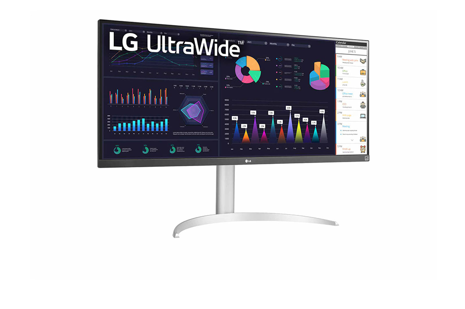 LG Monitor 34" 34WQ650-W UltraWide 2560x1080 100Hz IPS USB-C HDMI DisplayPort