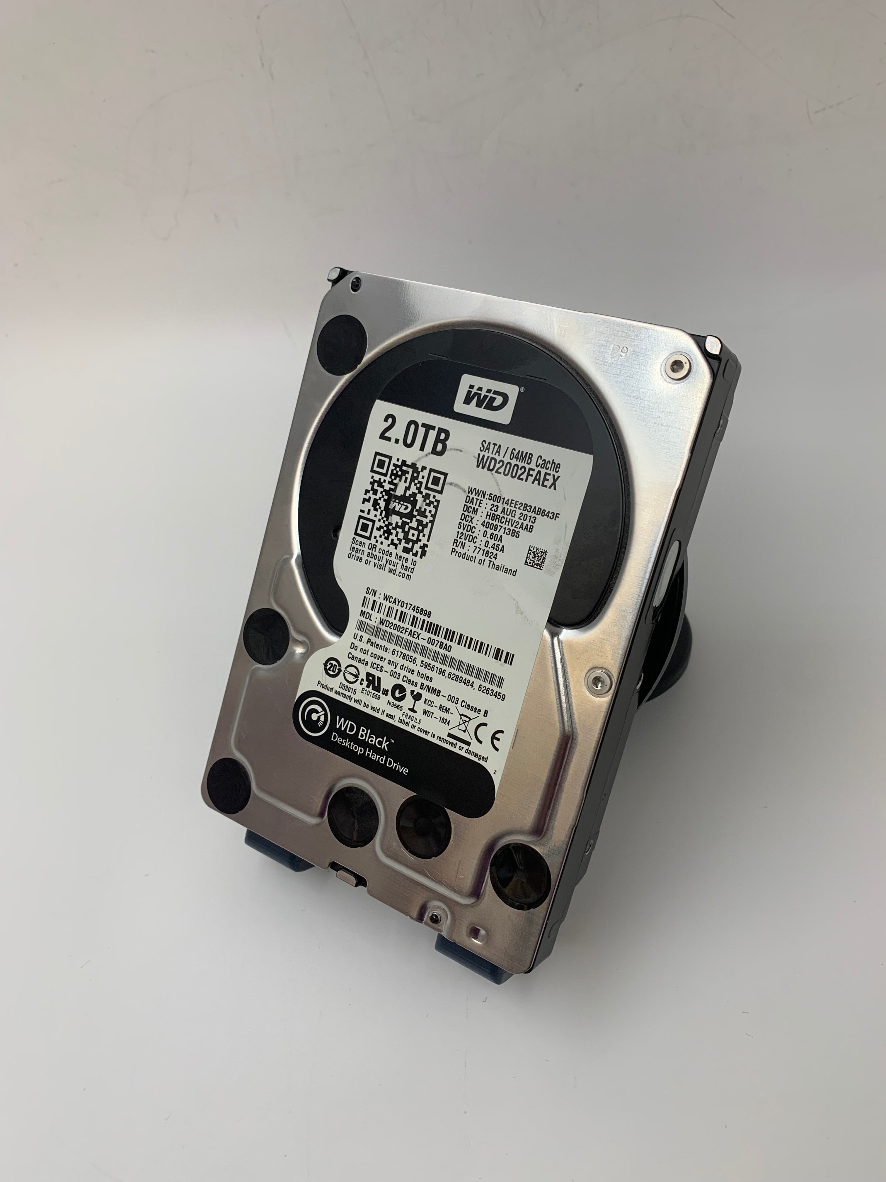 Western Digital HDD | 2TB | 3.5 Inch | SATA | WD2002FAEX | 7200 RPM | 6 Gbps