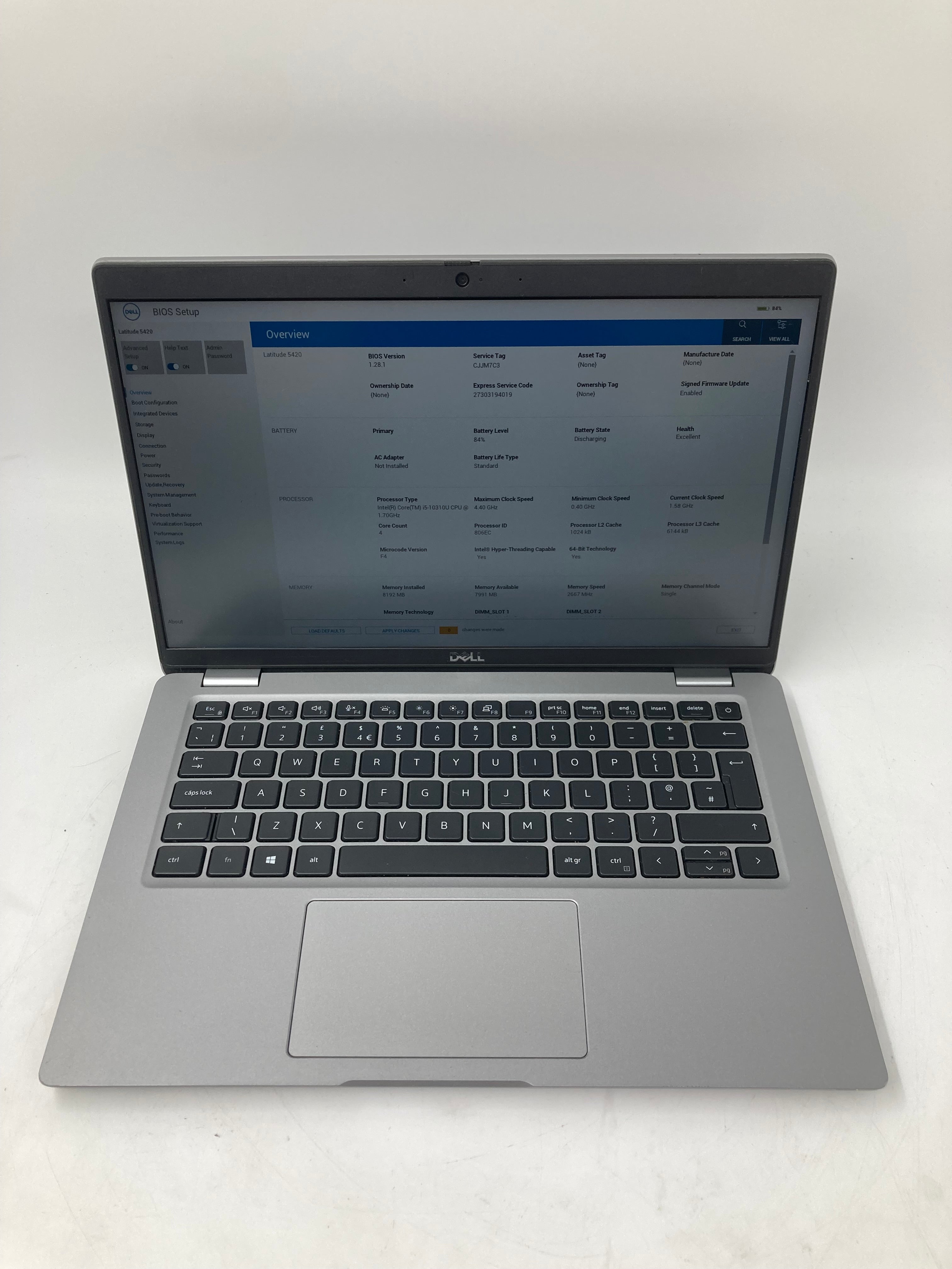 Dell Laptop Latitude 5420 14" i5 10th Gen 8GB RAM 256GB SSD No OS