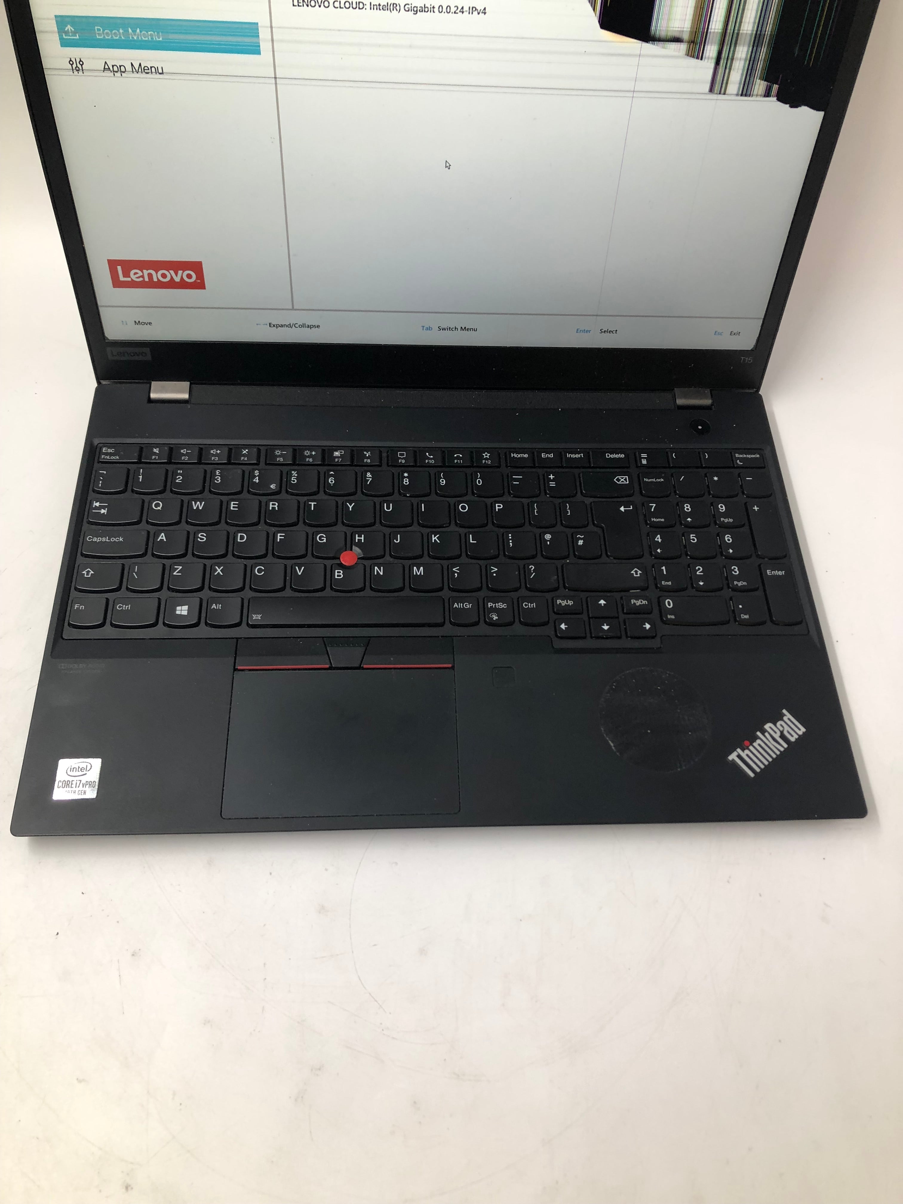 Lenovo ThinkPad T15 15" Screen i7 10th Gen 32GB RAM No SSD -Spares-