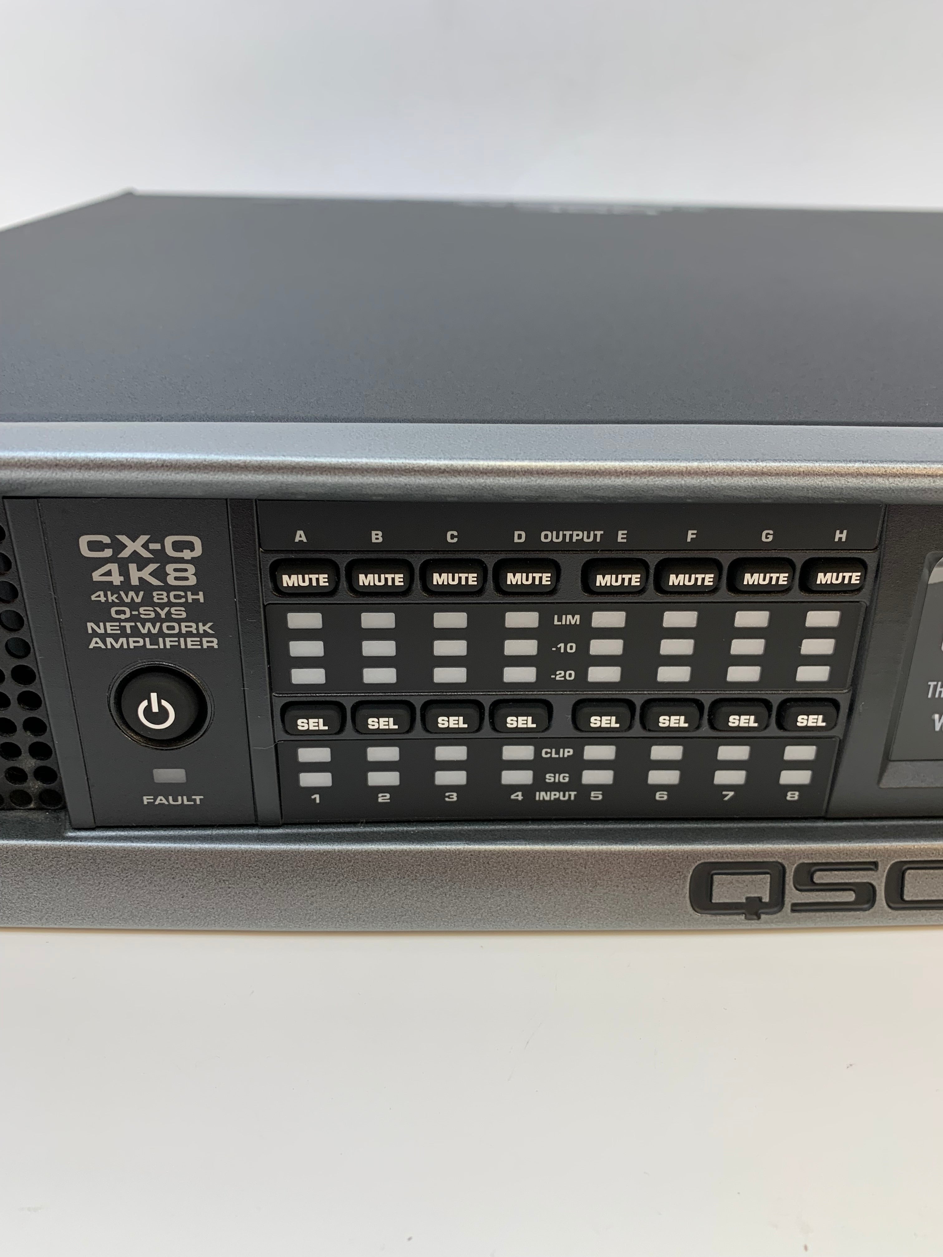 QSC CX-Q4K8 4-Channel Network Power Amplifier Q-SYS Audio System