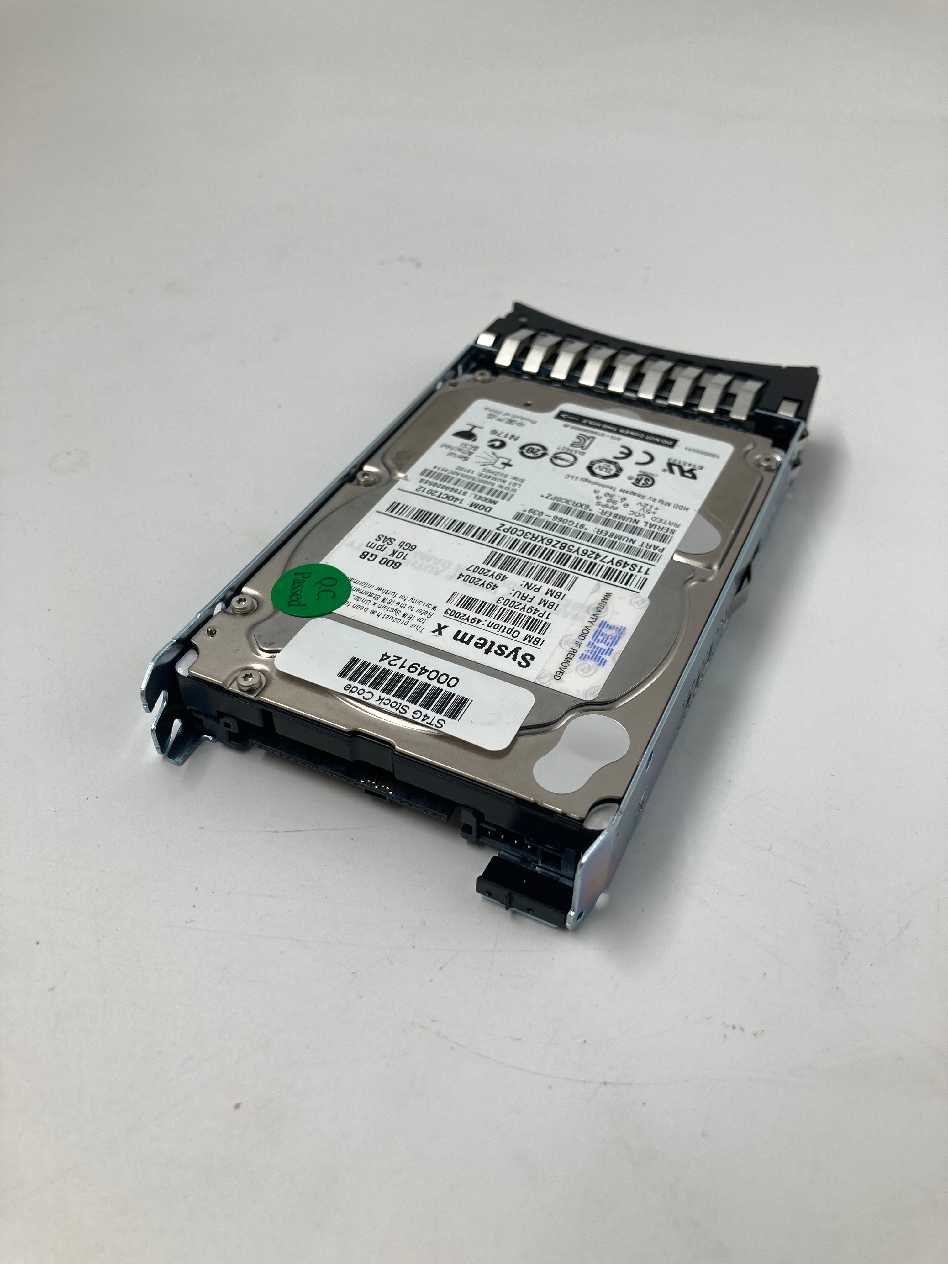 IBM HDD 2.5" SAS 600GB 10K RPM 6Gbps FRU 49Y2004 Lot of 9