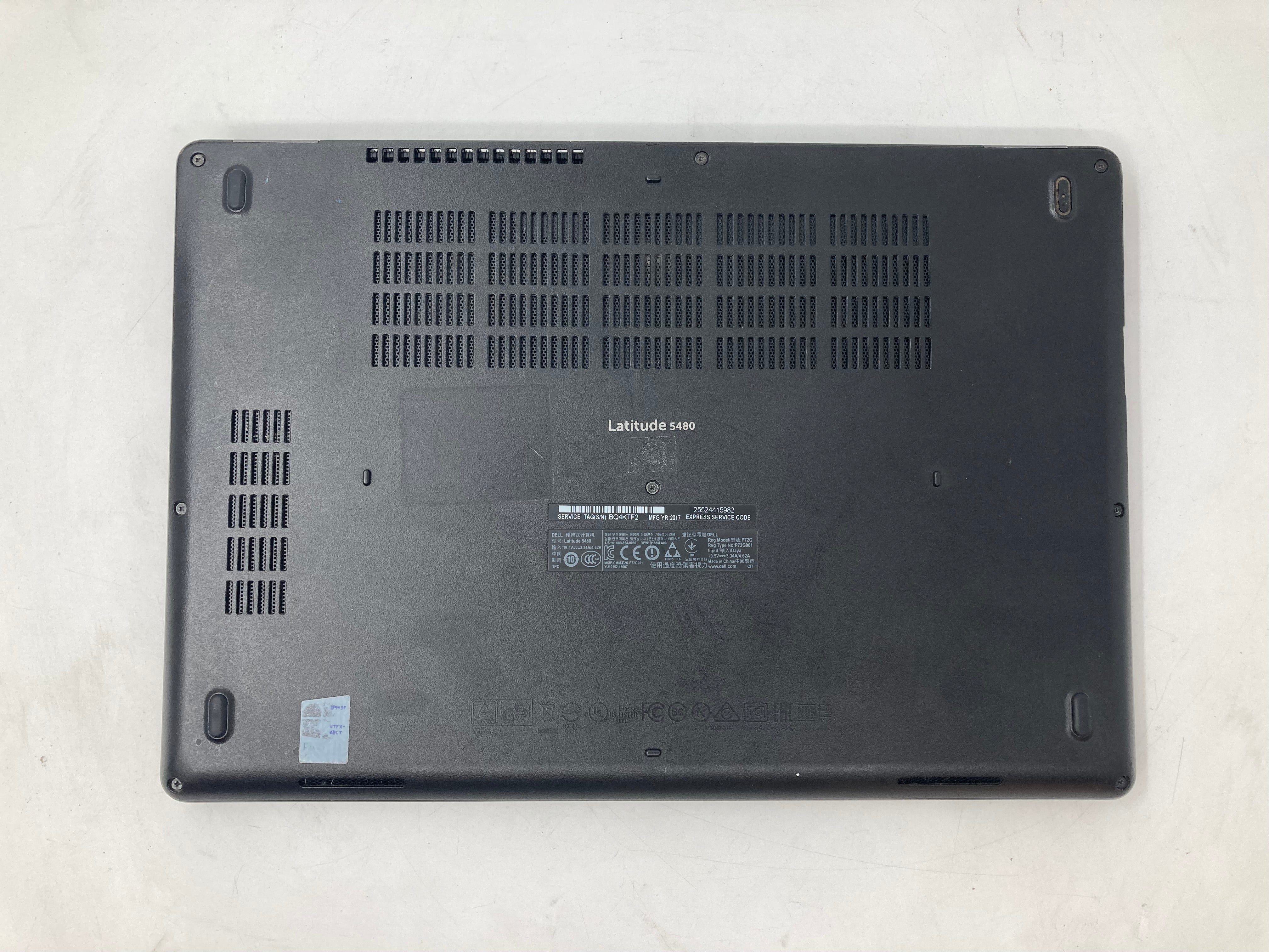 Dell Laptop Latitude 5480 14" i5 7th Gen 8GB RAM No HDD No OS