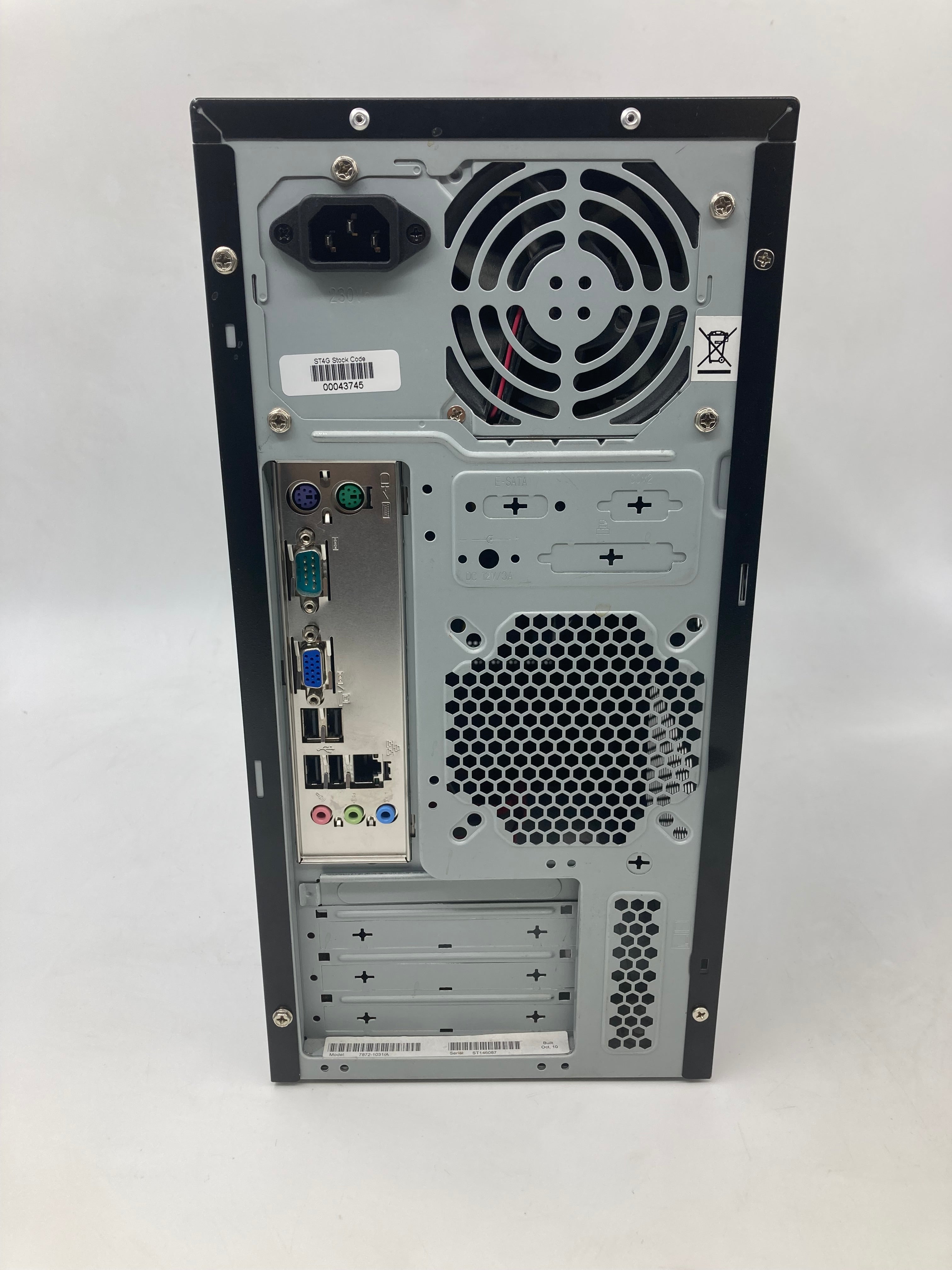 ZooStorm Desktop PC Intel Pentium E6600 3.06GHz 2GB RAM No SSD No OS