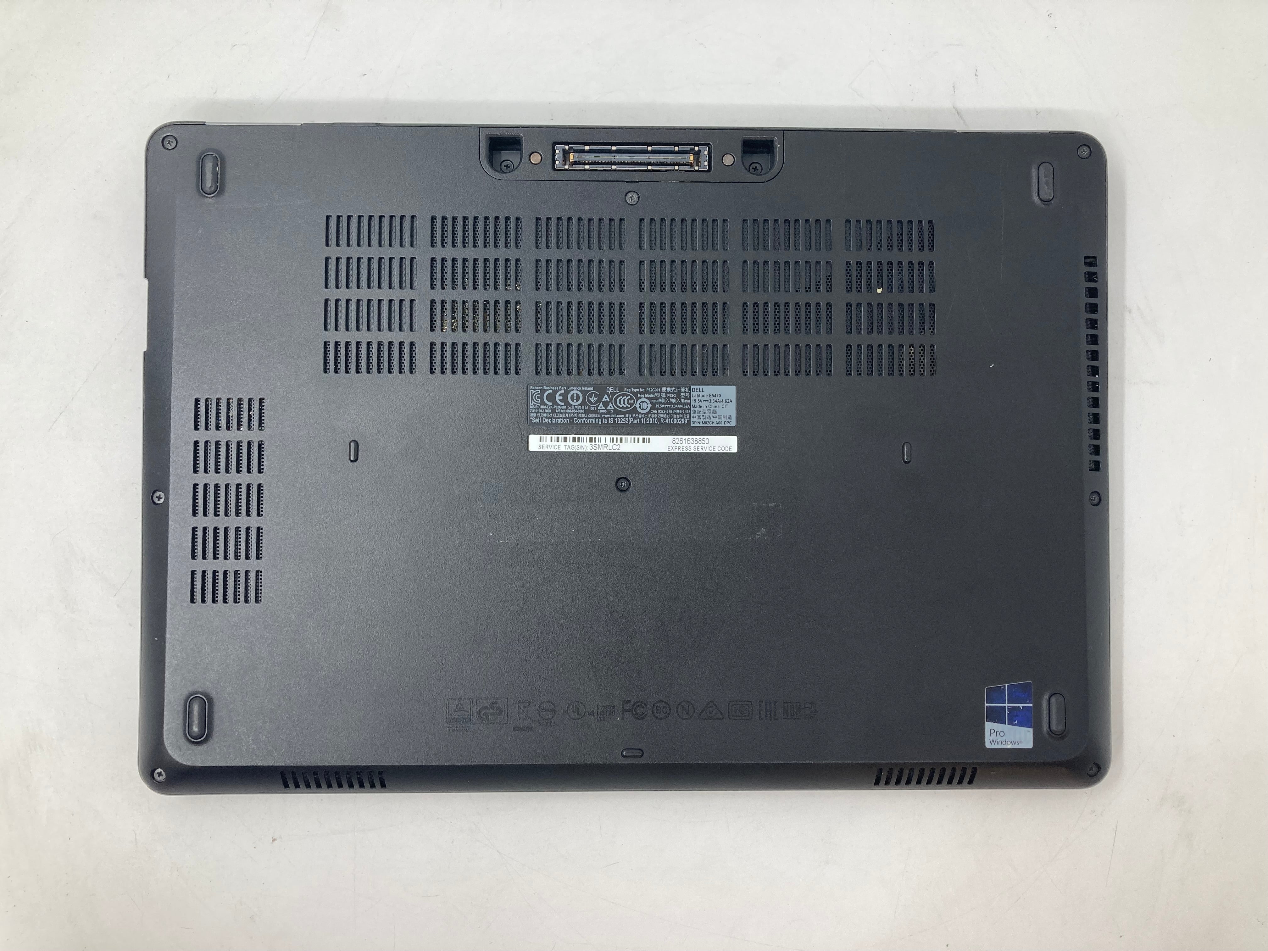 Dell Laptop Latitude E5470 14" i5 6th Gen 8GB RAM No HDD No OS