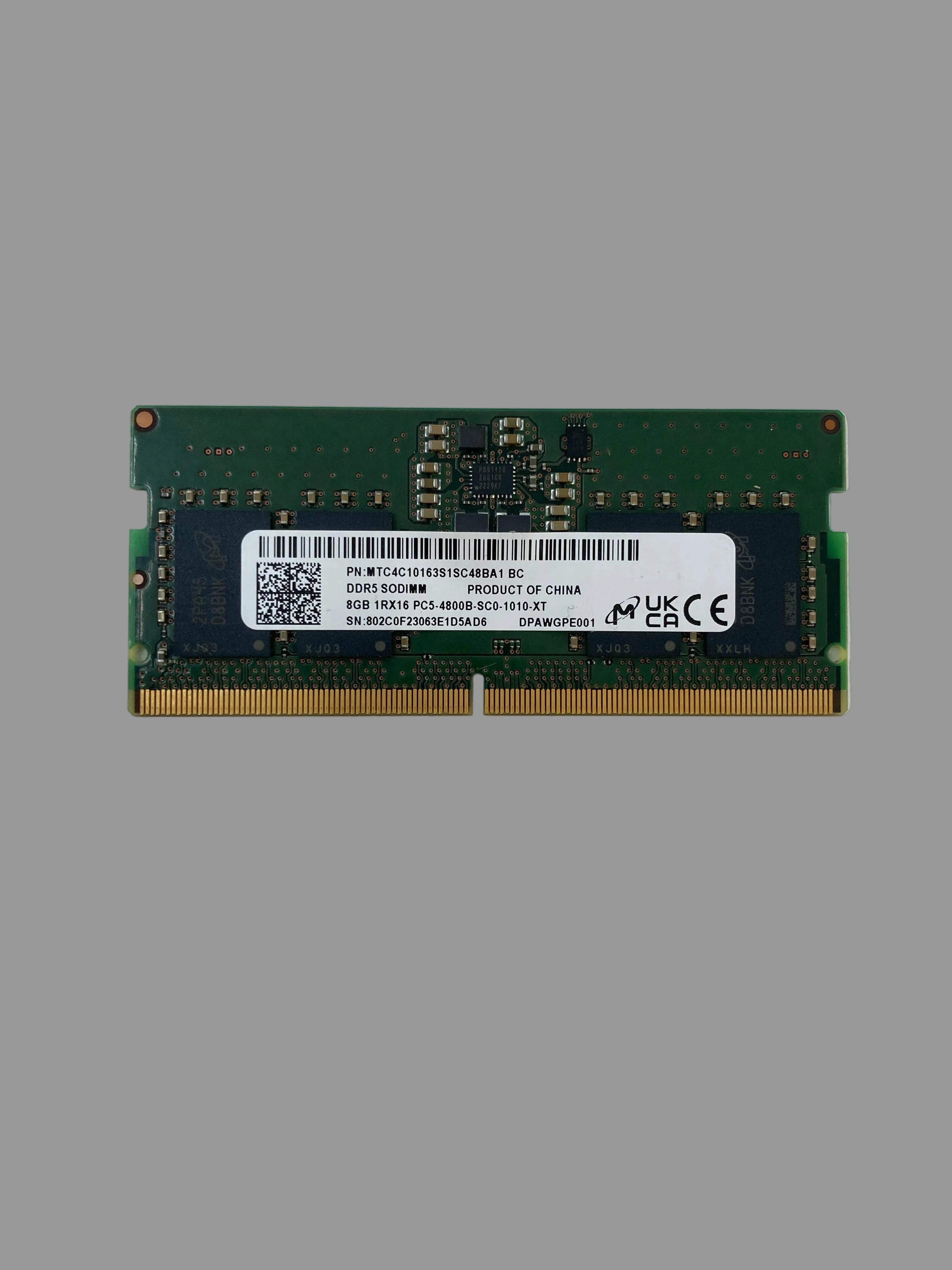 Laptop Memory DDR5 RAM 1x 8GB 2x 16GB SODIMM - Mixed Models