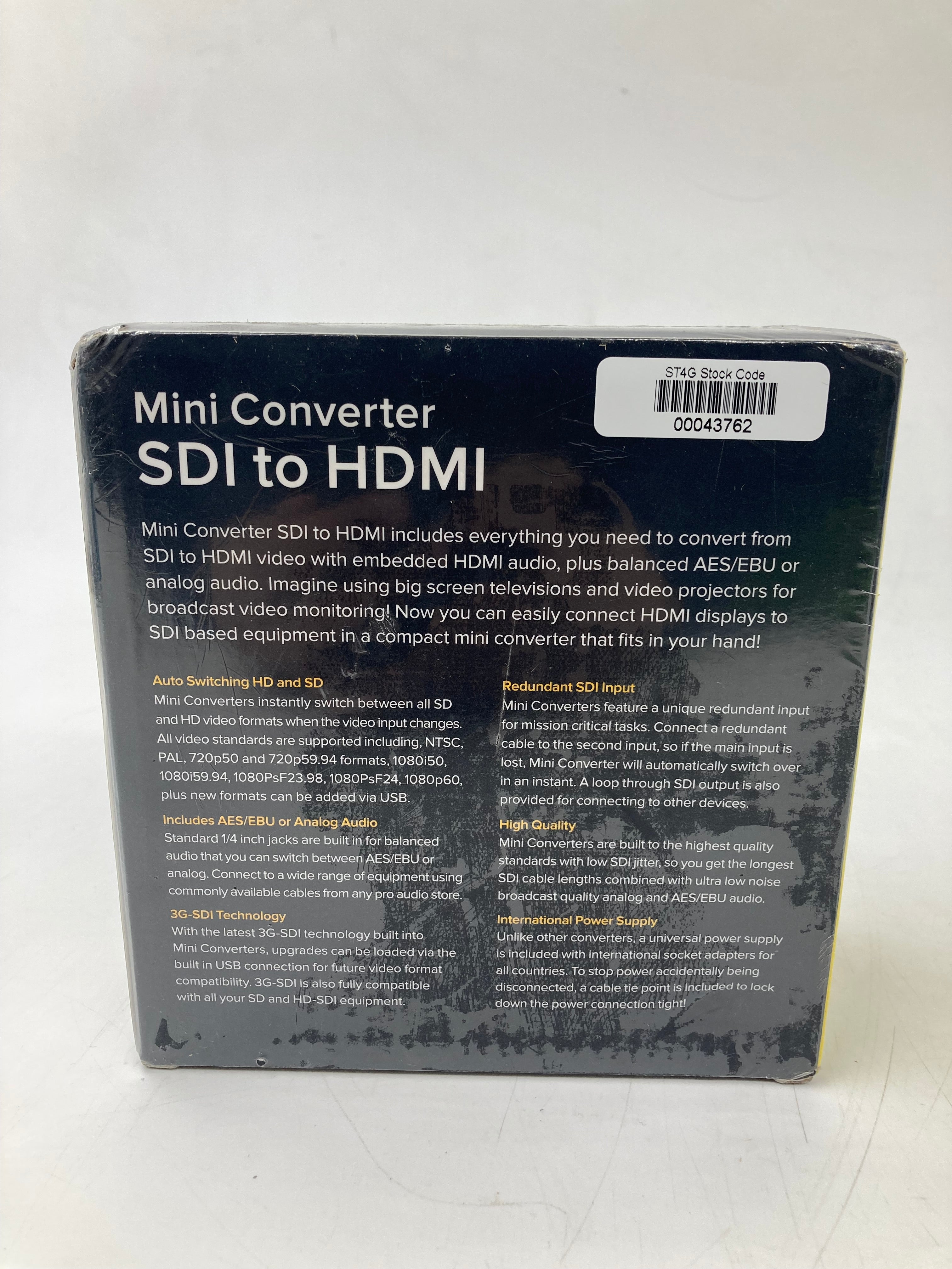 BlackMagicDesign Mini Converter SDI to HDMI - Brand New