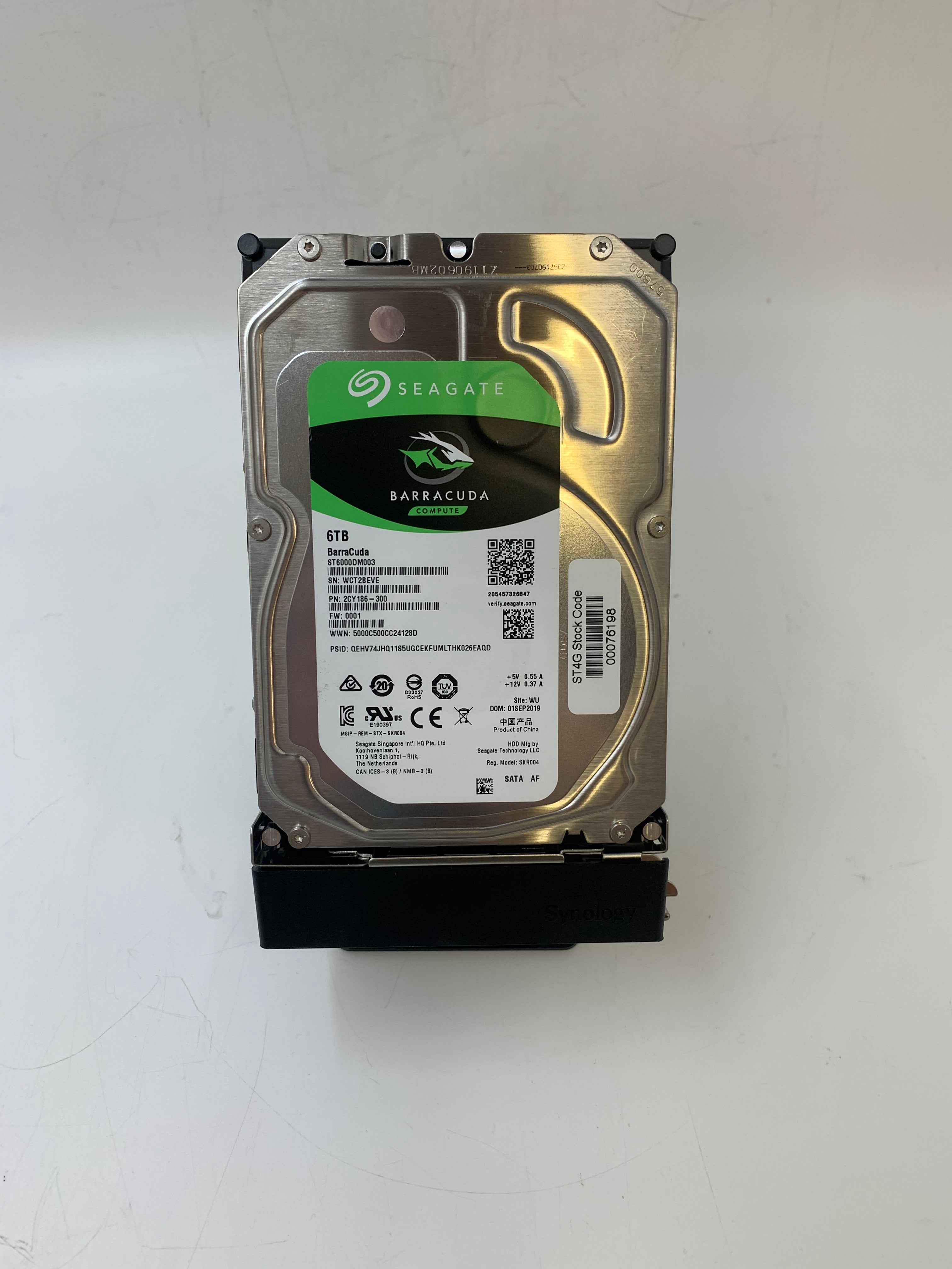 Seagate Hard Disk Drive With Synology Caddy | 6TB | 3.5 Inch | SATA | ST6000DM003 | 5400 RPM | 6 Gbps