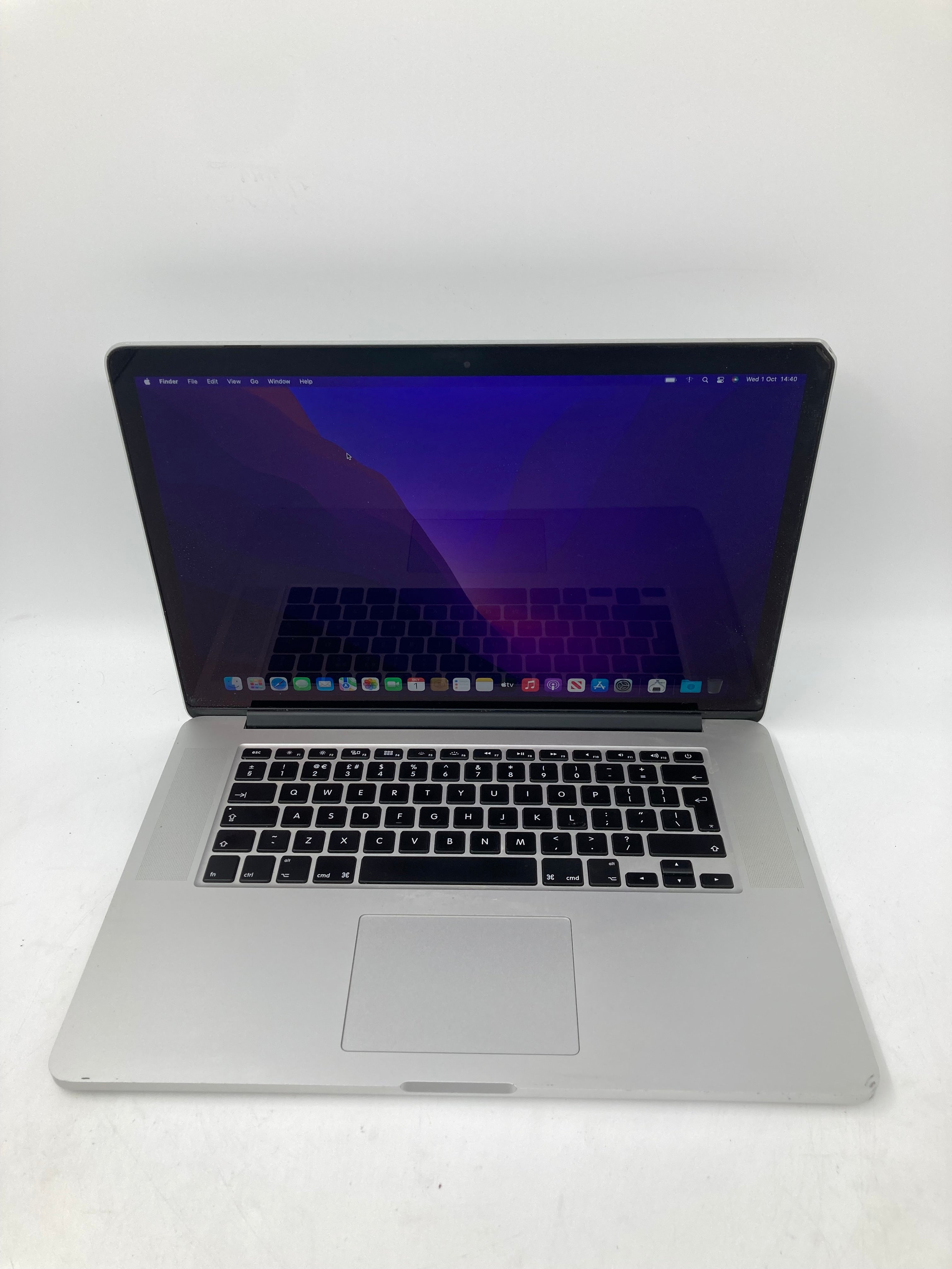 Apple MacBook Pro 2015 15" A1398 EMC 2909 i7 16GB RAM 512GB SSD OS Monterey