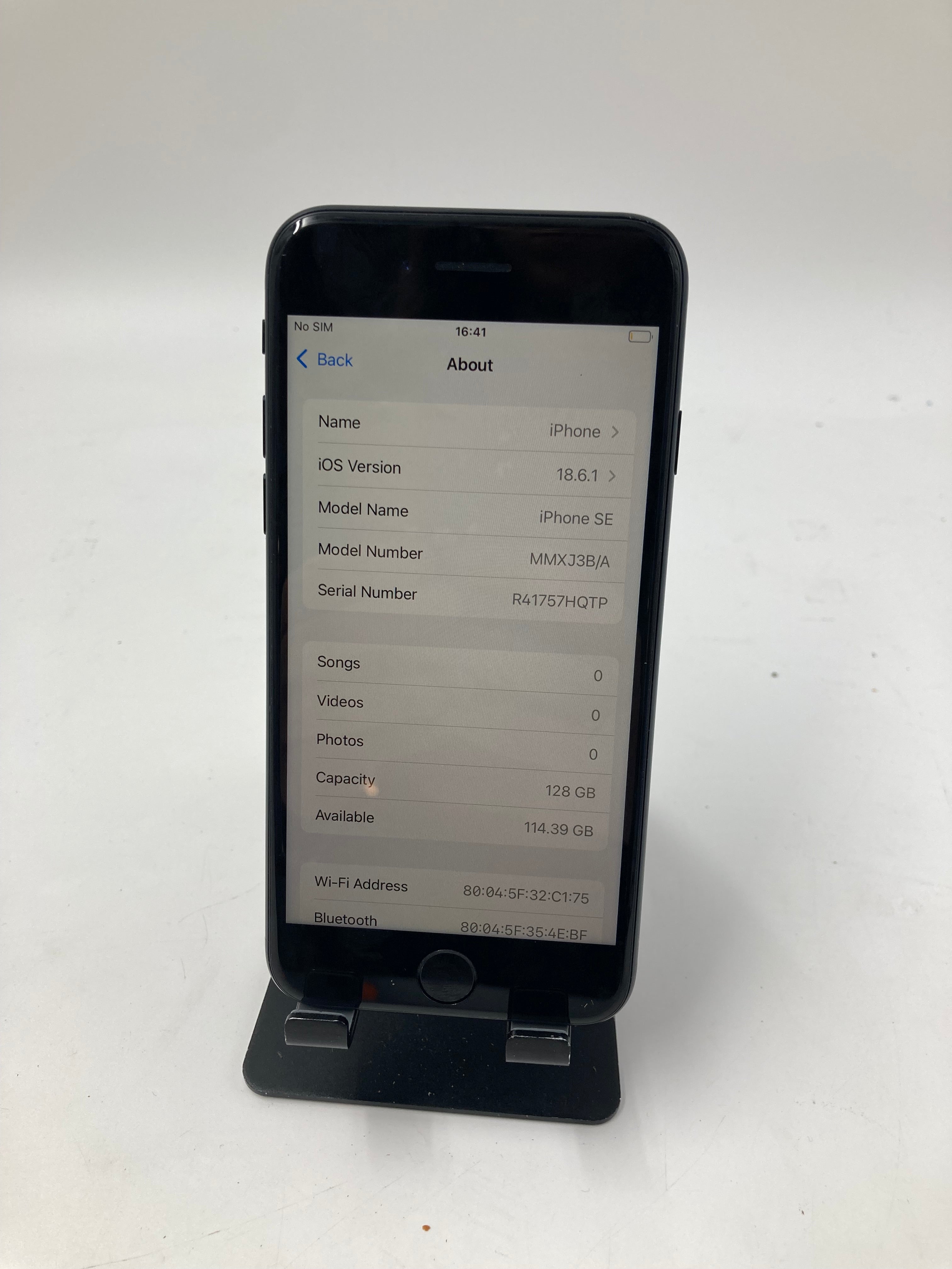 Apple iPhone SE 3rd Gen 2022 4.7" 128GB Storage Blue Unlocked 84% Battery