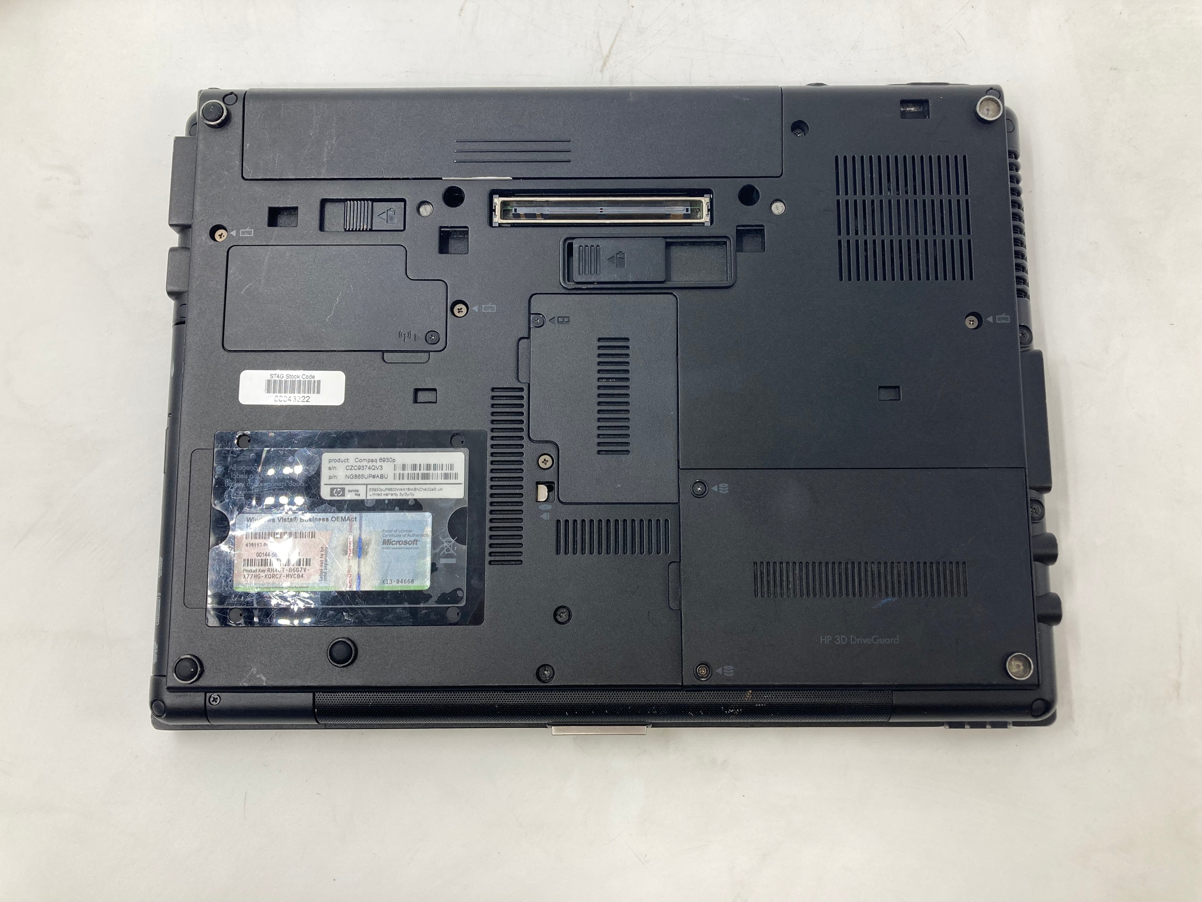 HP Laptop EliteBook Compaq 6930p 14.1" Intel Duo 2GB RAM No HDD *Spares*