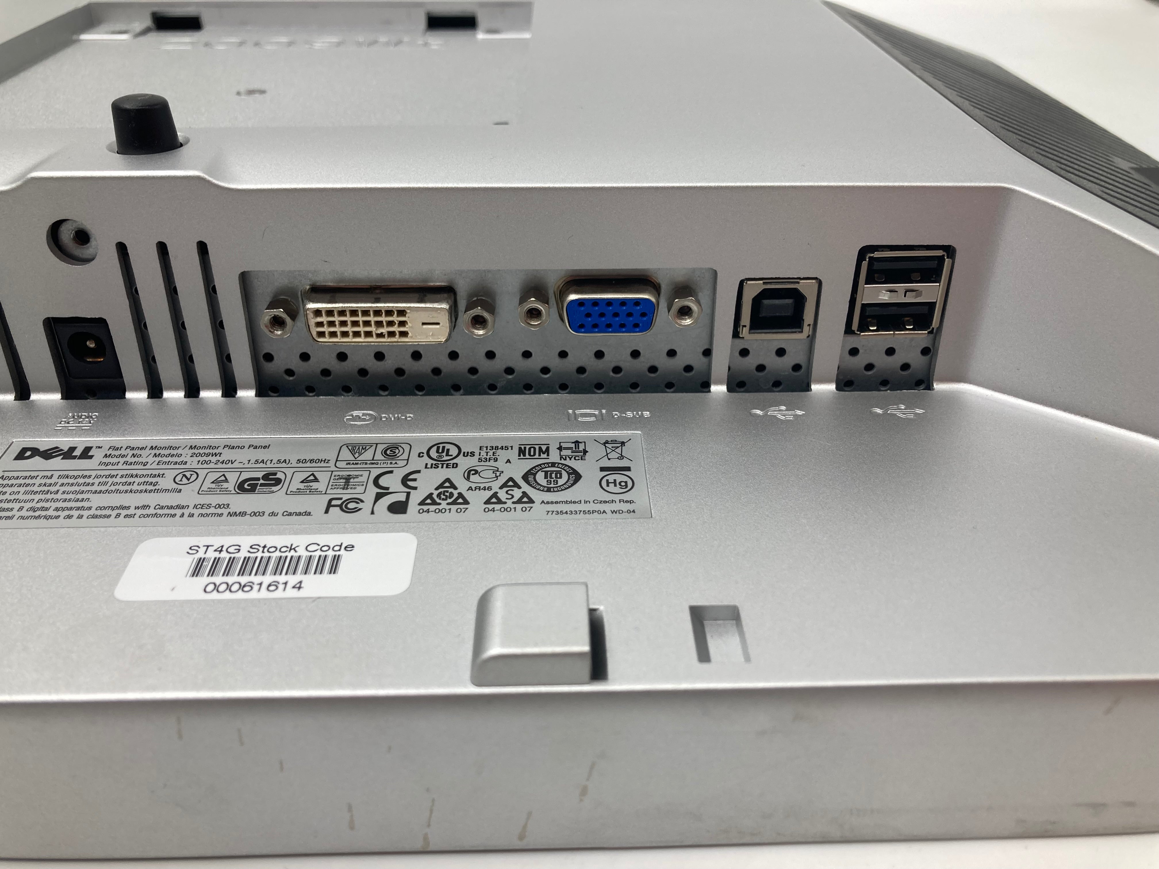 Dell 2009WT UltraSharp Monitor 20" 1680 x 1050 VGA DVI No Stand Lot of Three