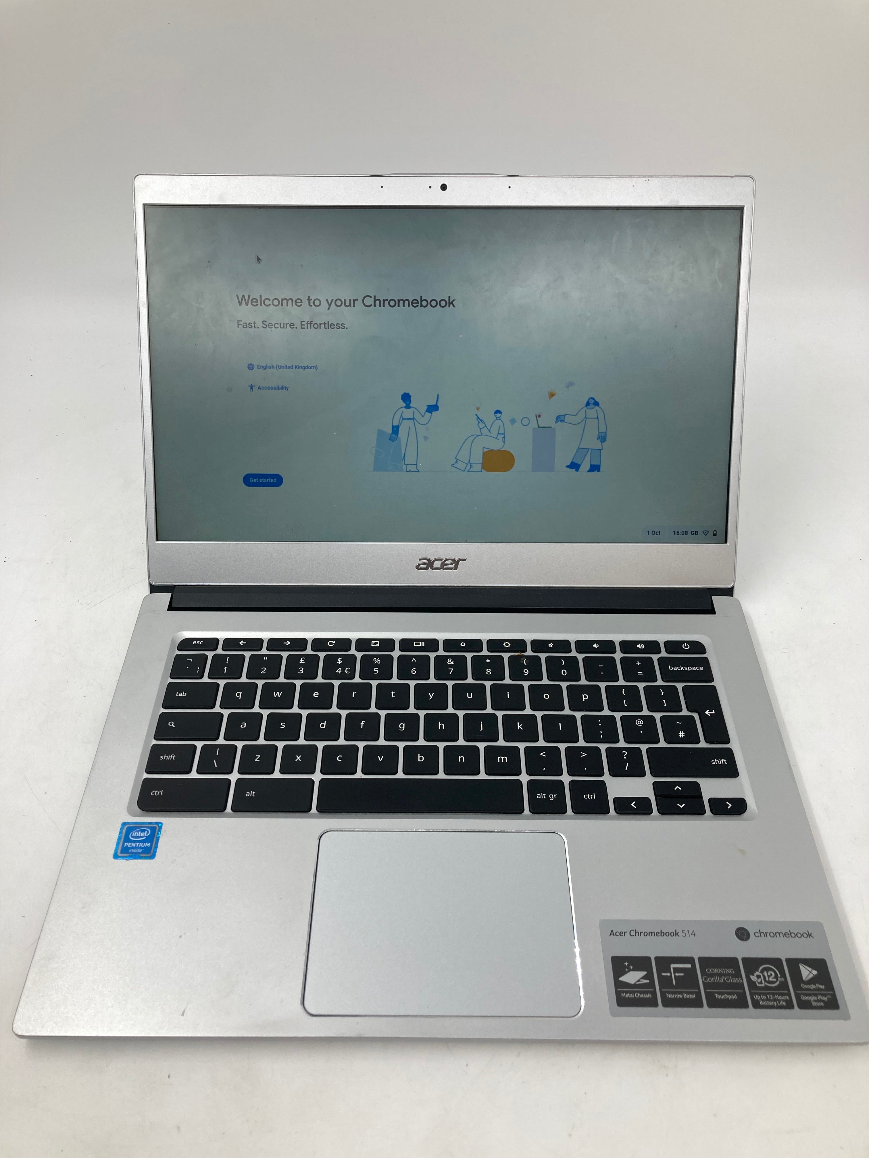 Acer Chromebook CB514-1H 14" Screen Intel Pentium 8GB RAM 32GB Storage -SPARES-