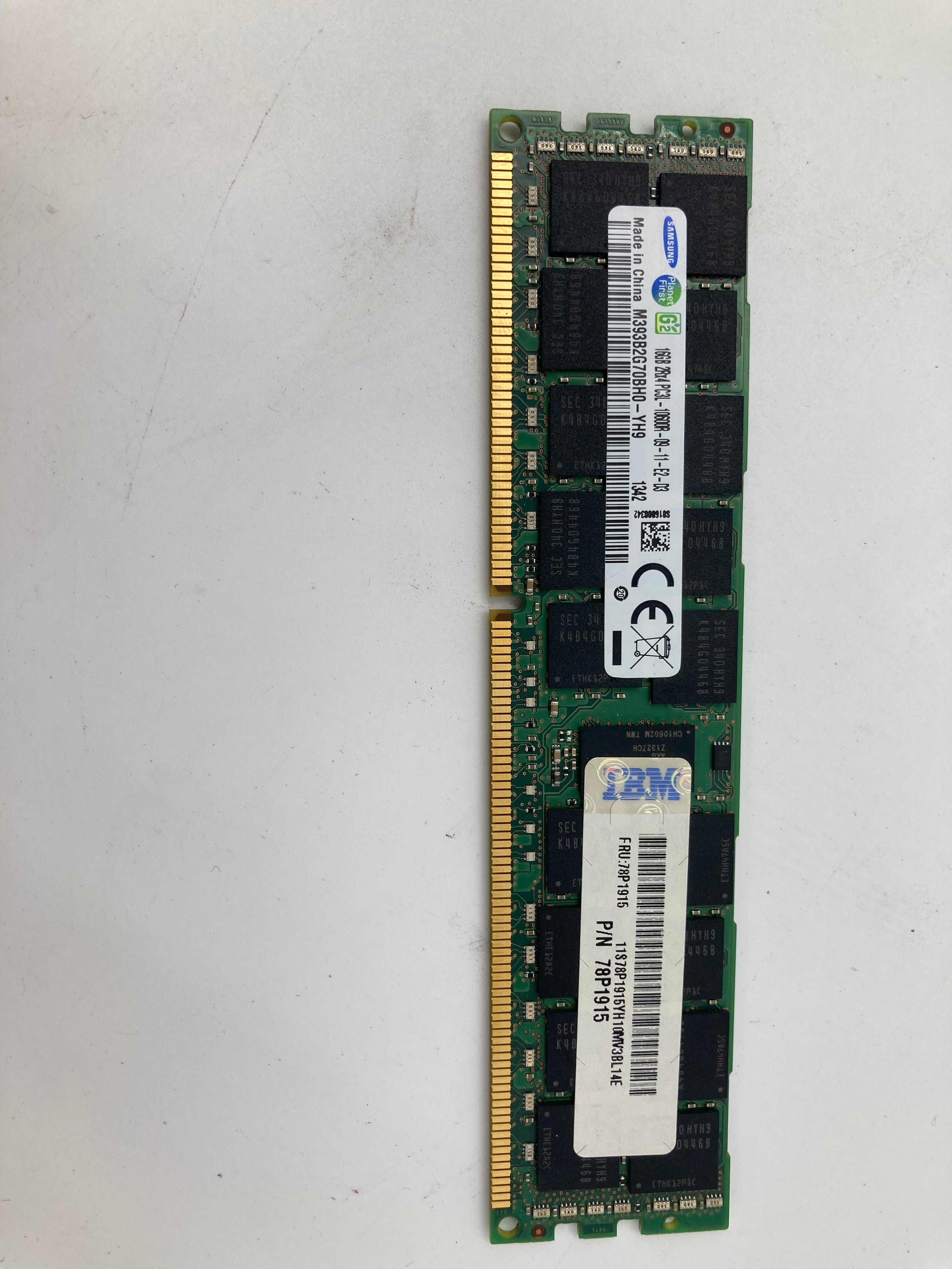Lot of 8x Samsung 16GB RAM M393B2G70BH0-YH9 PC3L-10600R DDR3