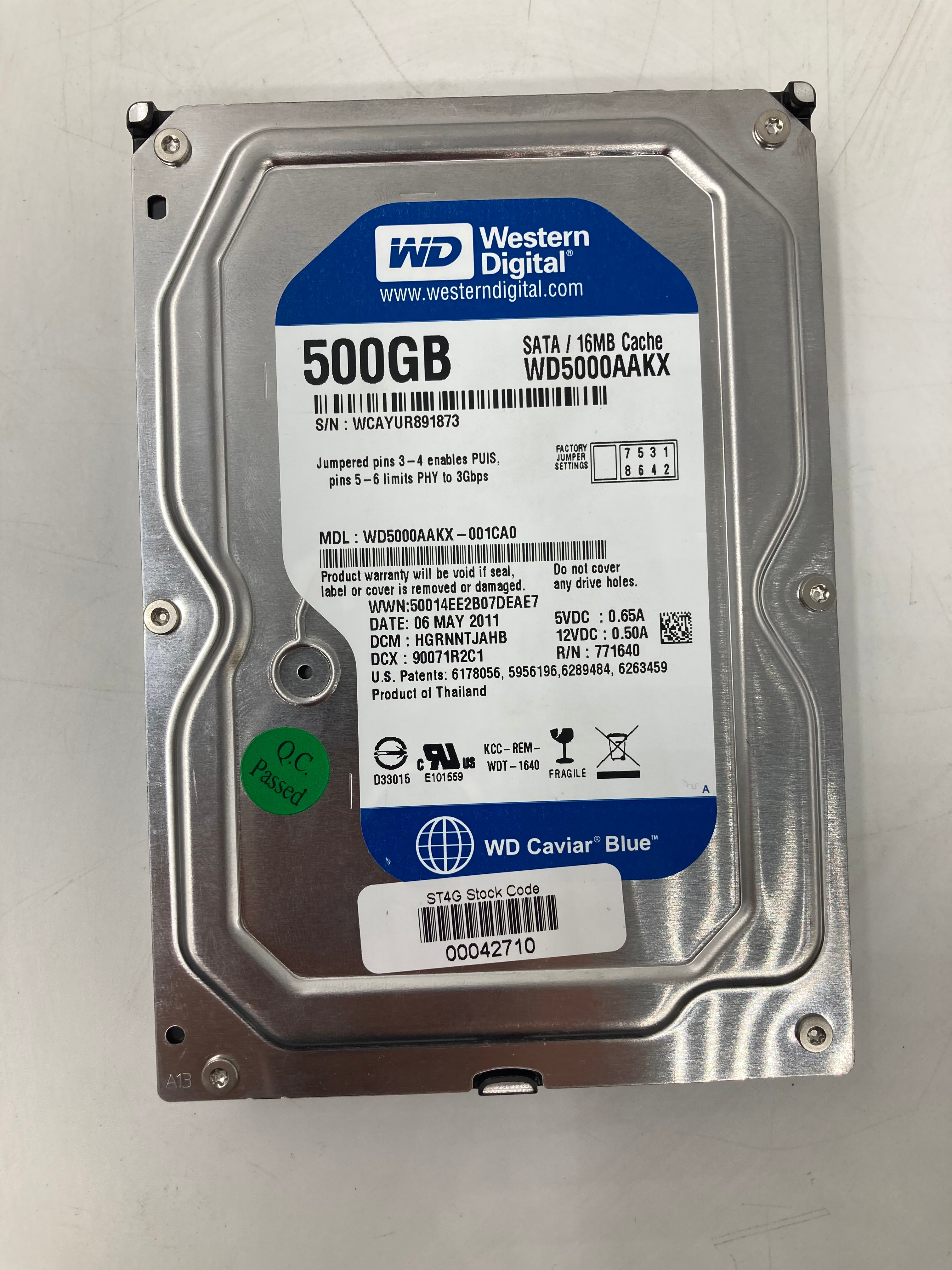 Batch of 19 3.5" 500GB SATA Hard Disk Drives - Mixed Models