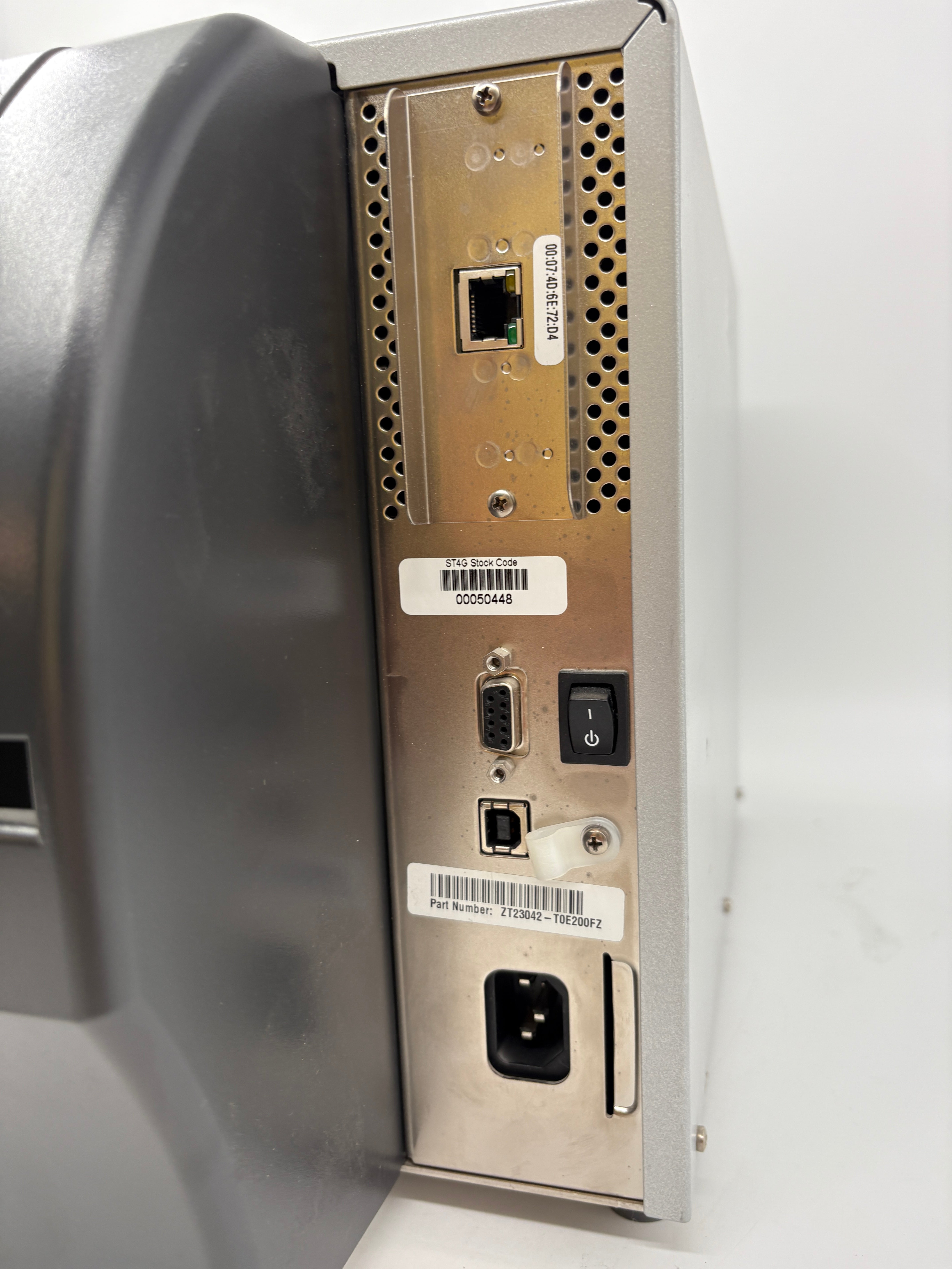 Zebra ZT230 Thermal Transfer Industrial Barcode Label Printer USB Serial