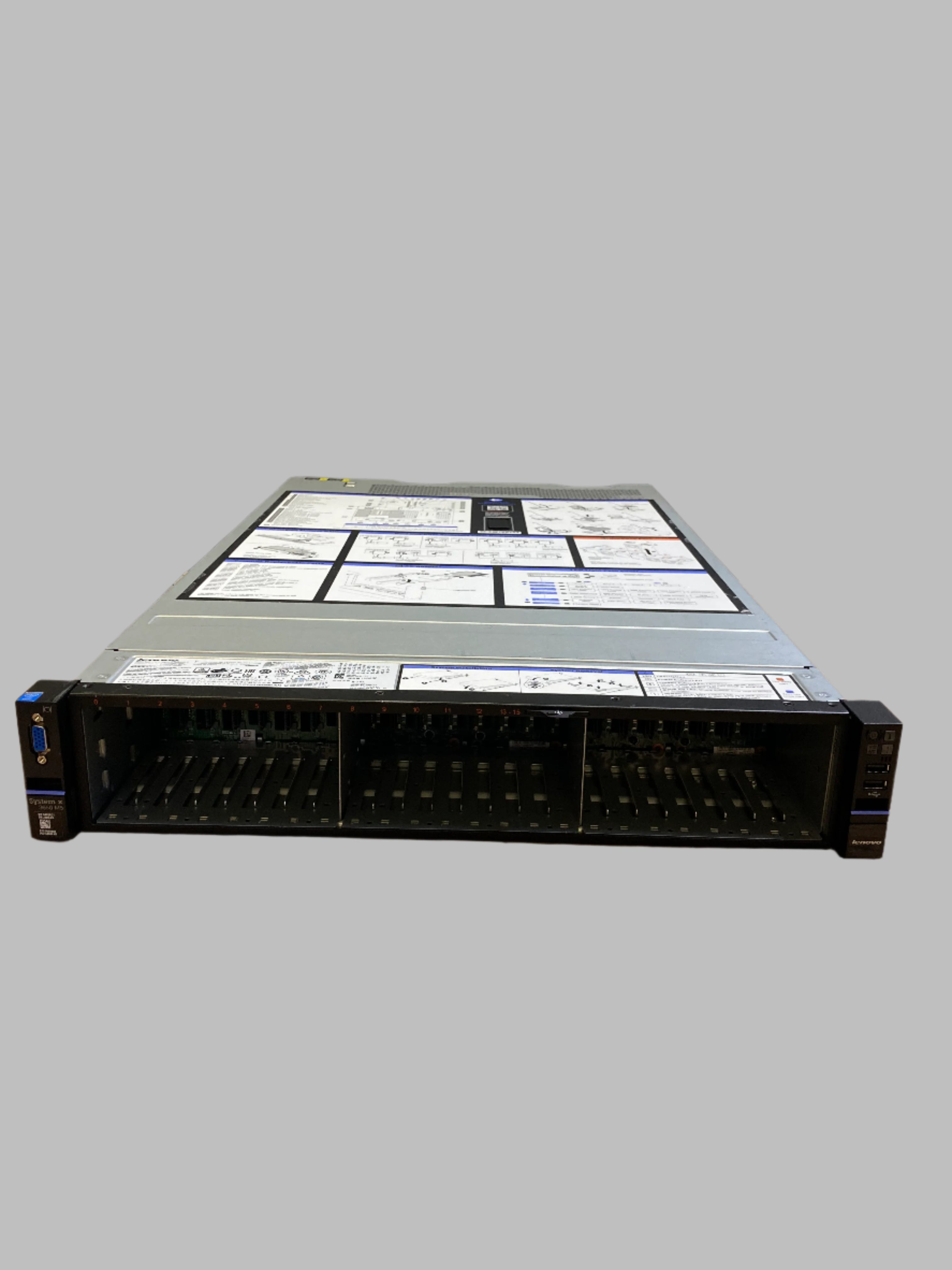IBM System X 3650 M5 2x Xeon E5-2640 v3 32GB RAM 24x SFF Bay No HDD