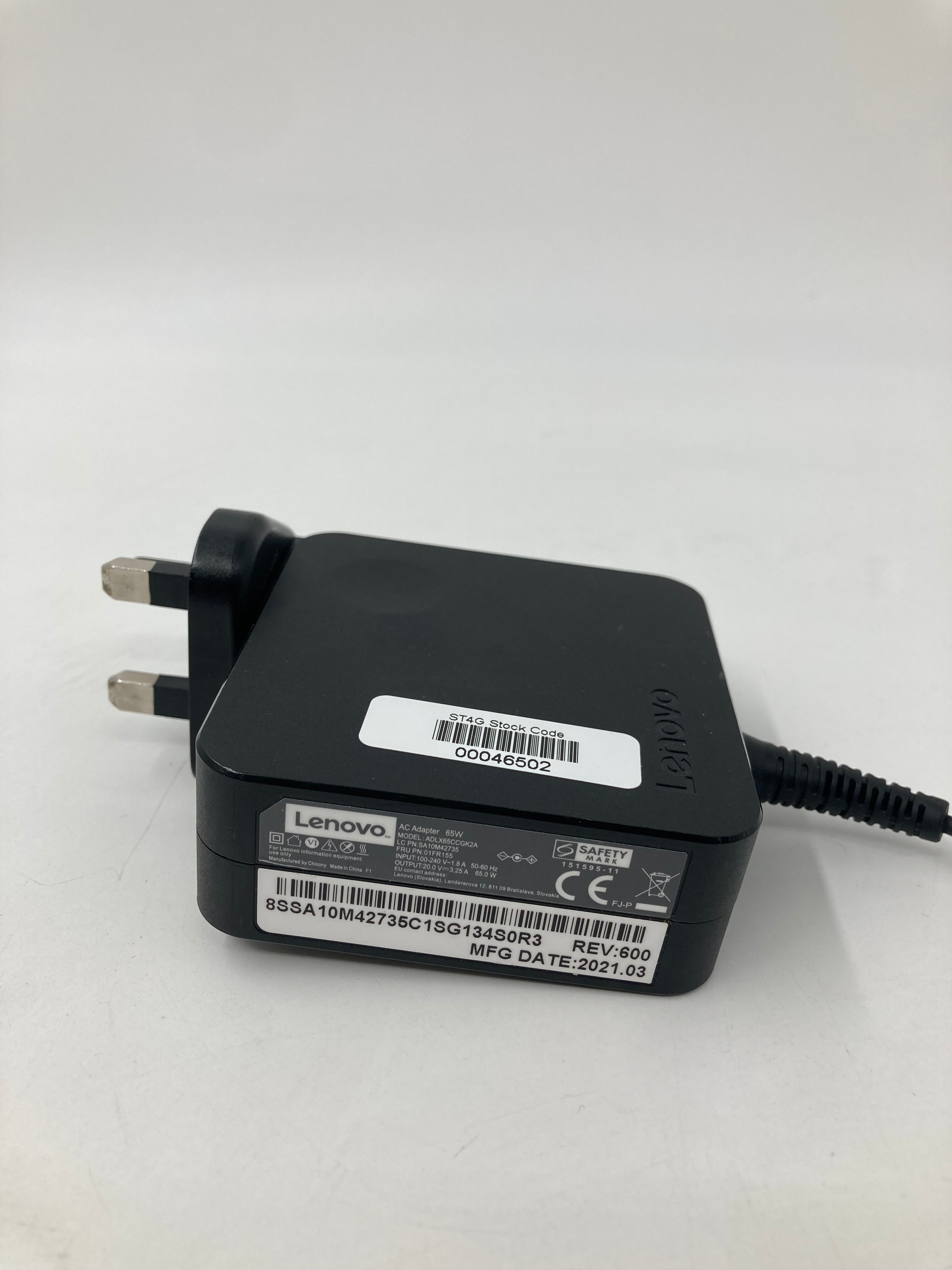 Batch 18x Lenovo Small Tip AC Power Adapter Charger 65W - Black