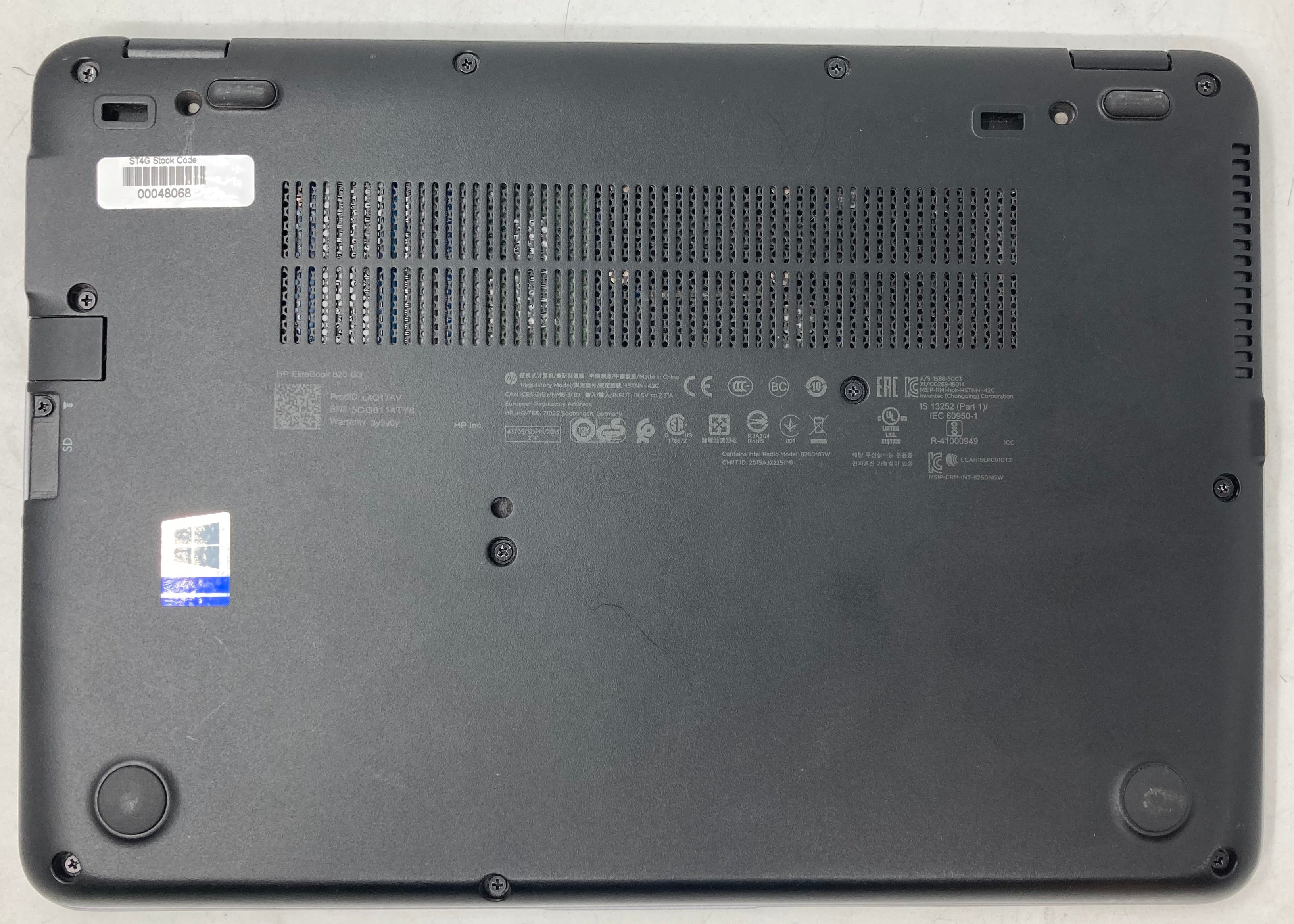 HP Laptop EliteBook 820 G3 i5 6th Gen No RAM No HDD No OS *Spares* #3