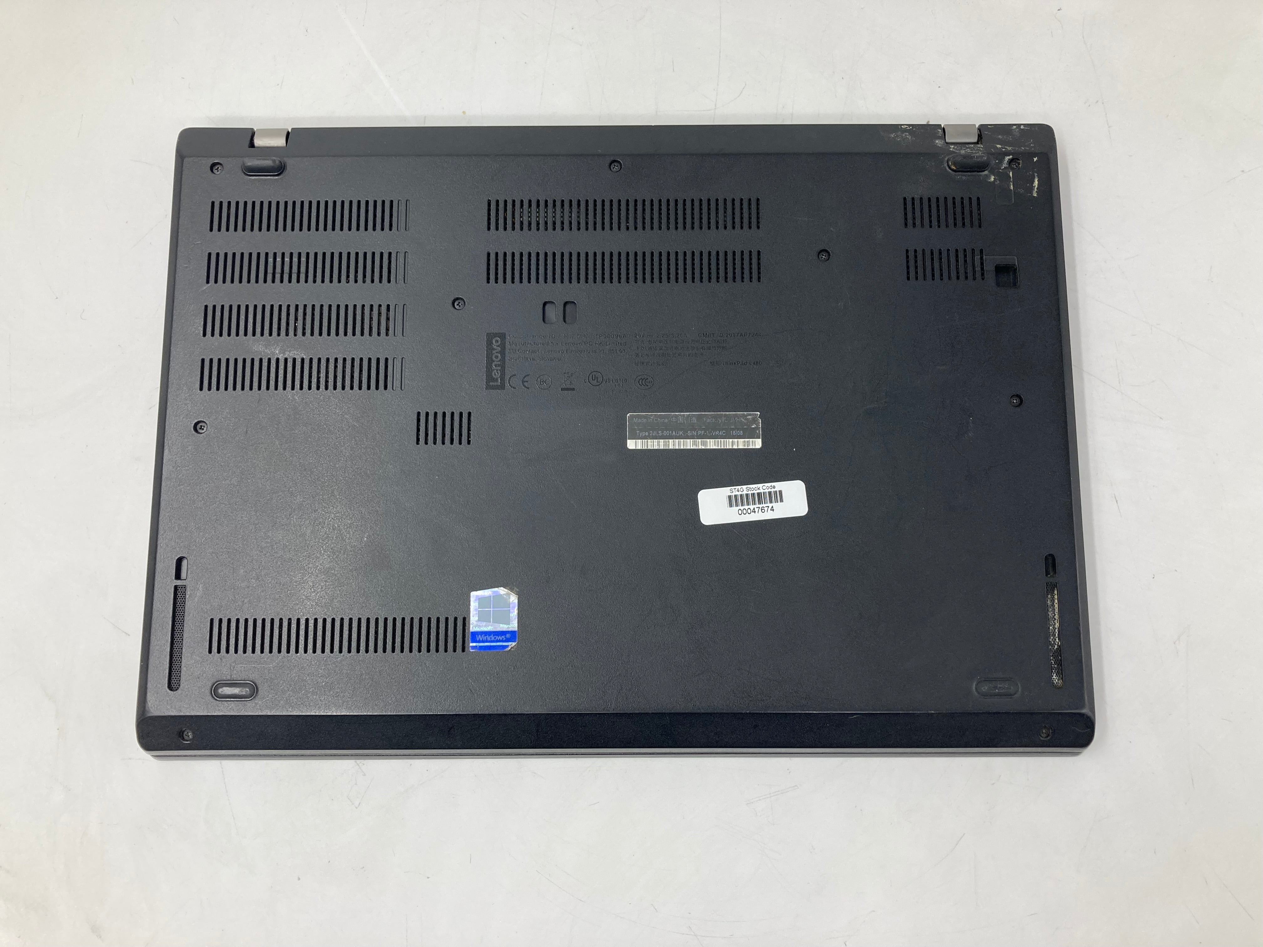 Lenovo Laptop ThinkPad L480 14" i5 8th Gen 16GB RAM No SSD No OS