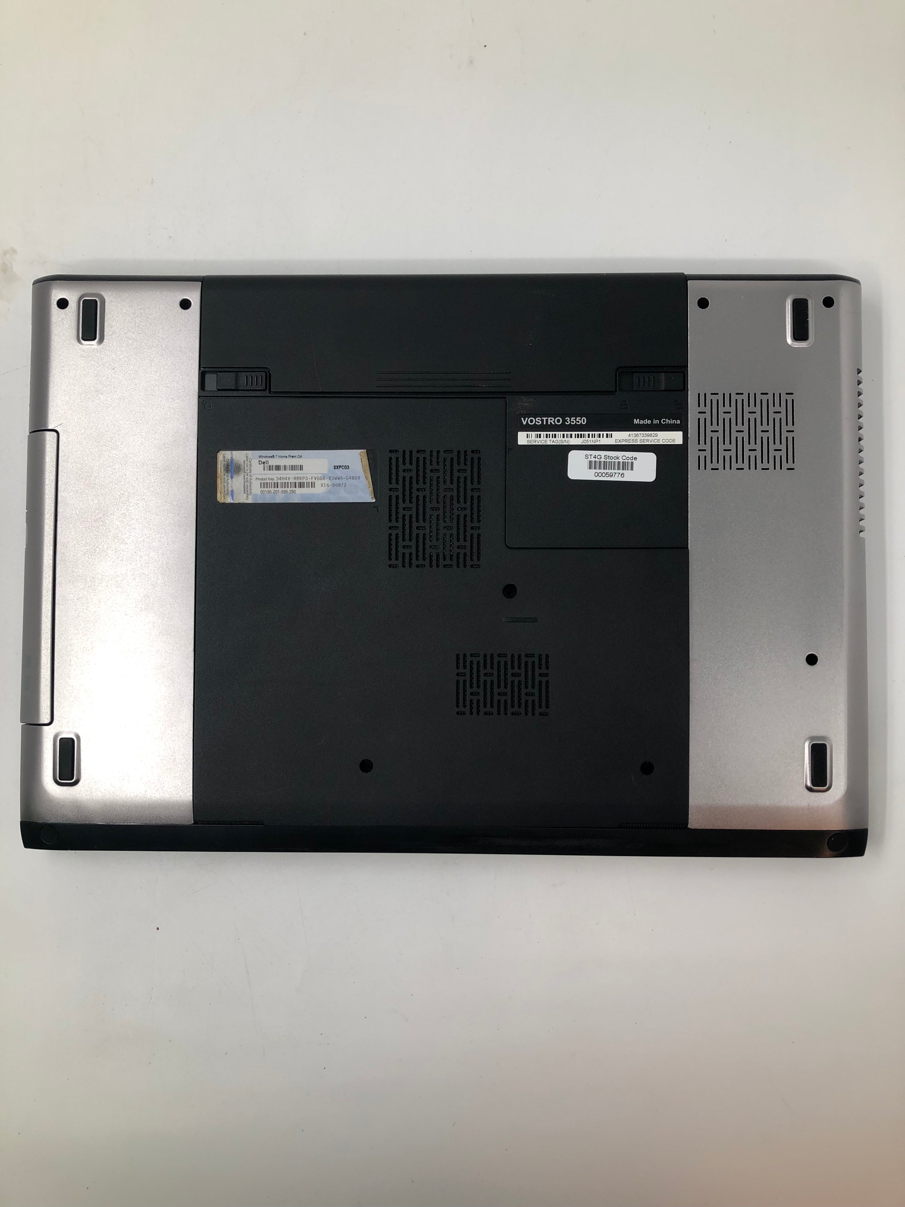 Dell Laptop Vostro 3550 15" Screen i3 2nd Gen 4GB RAM No HDD No OS *Spares*